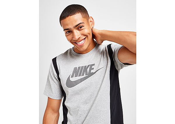 Nike Nike Sportswear Hybrid Top met korte mouwen - Dark Grey Heather/Black/Black - Heren