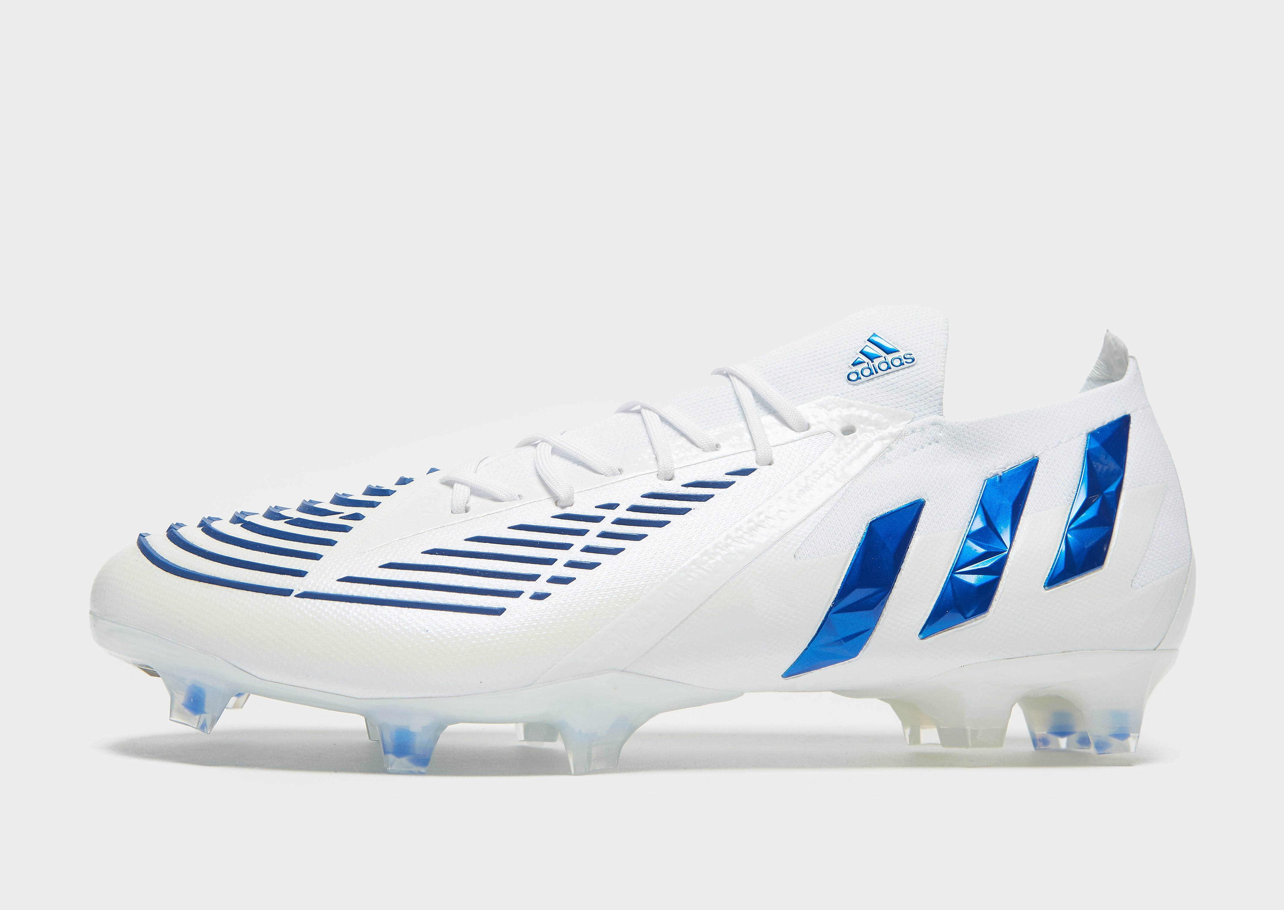 

adidas Predator Edge .1 Low FG - White/Blue - Mens, White/Blue