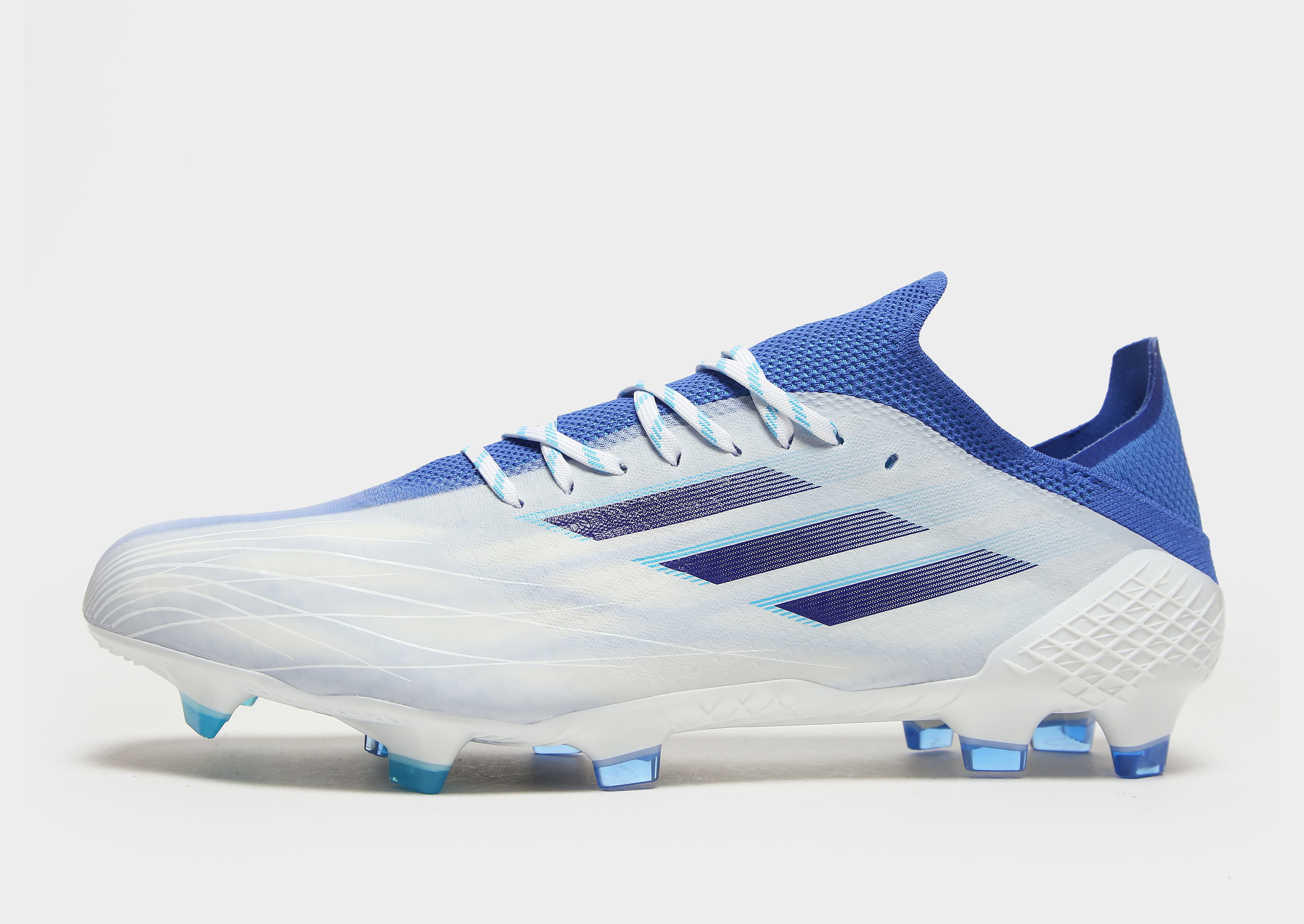 

adidas X Speedflow .1 FG - White/Blue - Womens, White/Blue