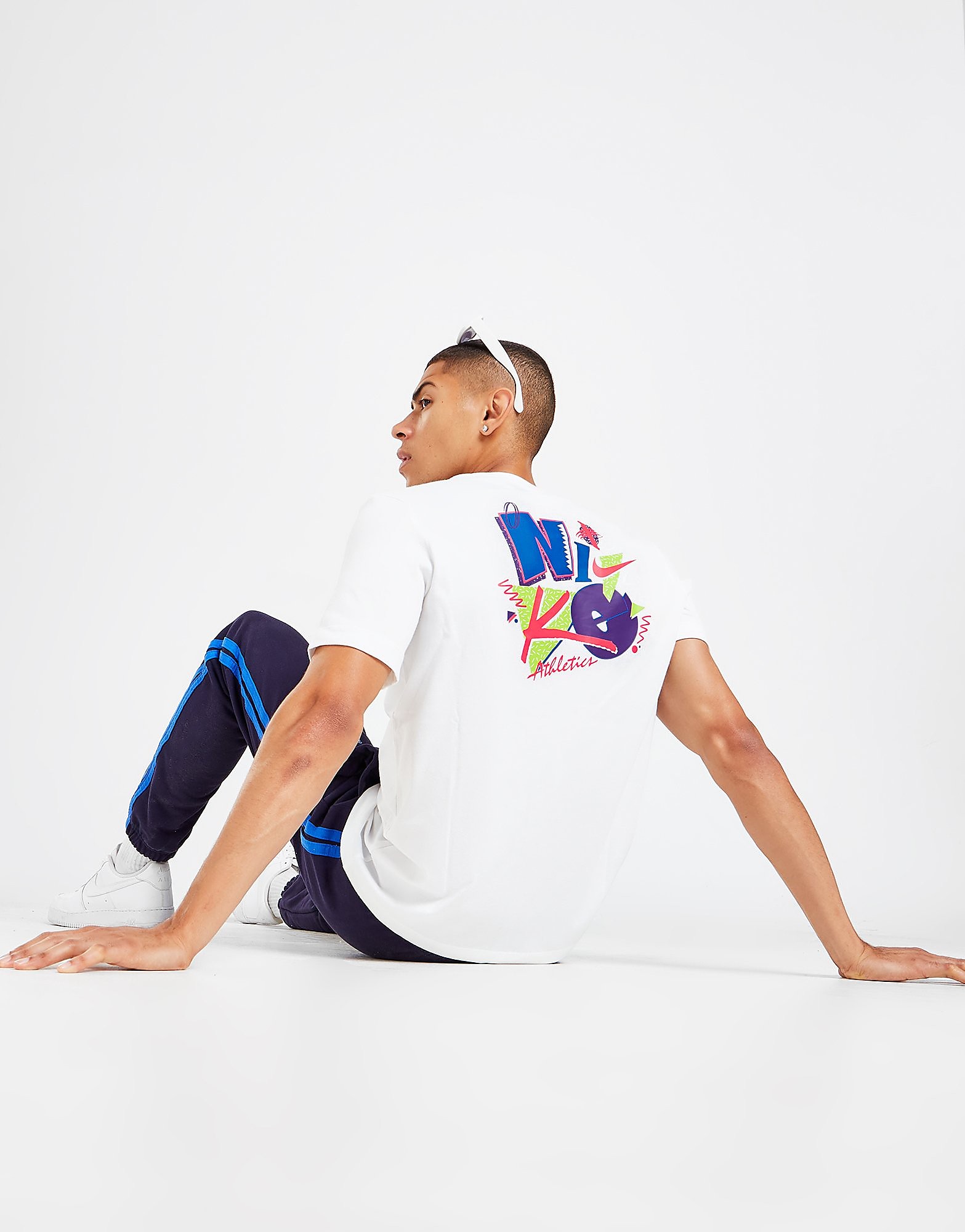 

Nike Athletic Back Graphic T-Shirt - White - Mens, White