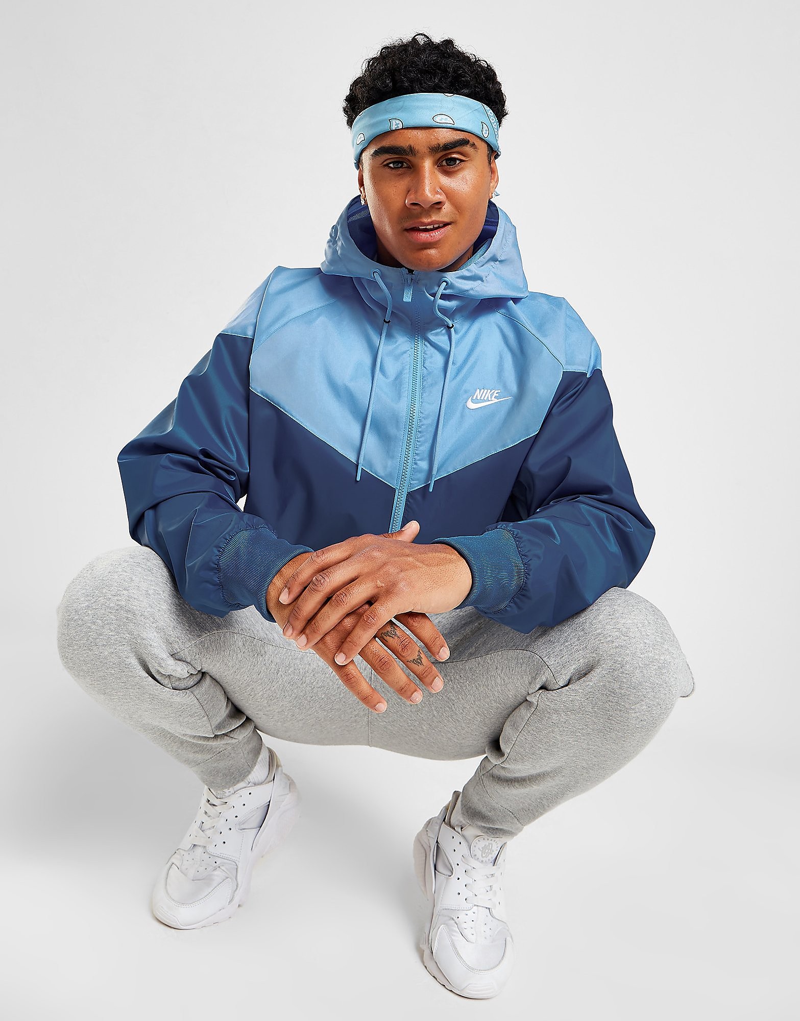 Nike Casaco Windrunner - Azul - Mens, Azul