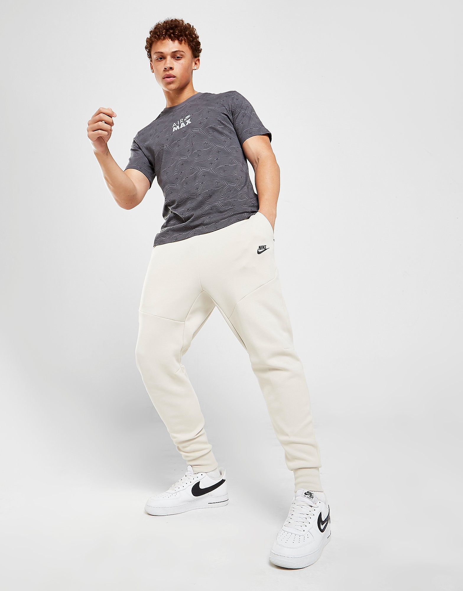 Nike Tech Fleece Joggers - Light Orewood Brown/Light Orewood Brown/Black - Mens, Light Orewood Brown/Light Orewood Brown/Black