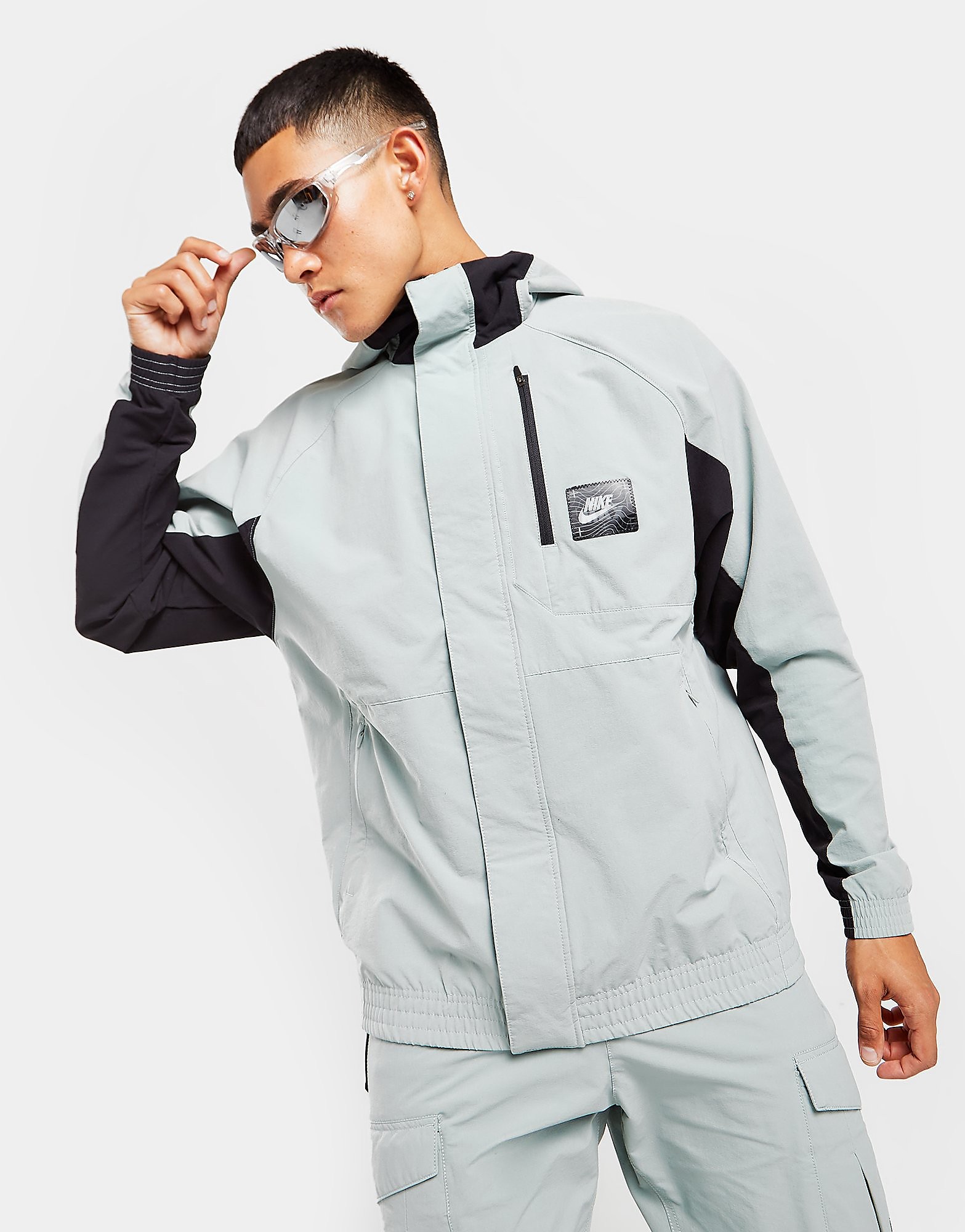 

Nike Sportswear Air Max Woven Jacket - Dusty Sage/Black/Black - Mens, Dusty Sage/Black/Black
