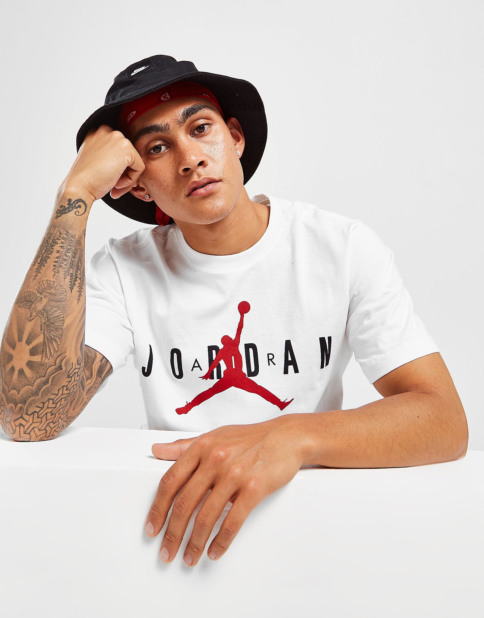 

Jordan Air T-Shirt - White/Black/Gym Red - Mens, White/Black/Gym Red