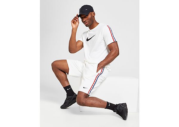 Nike Nike Sportswear Herenshorts van sweatstof met herhaald patroon - White/Mystic Navy/University Red/Black - Heren