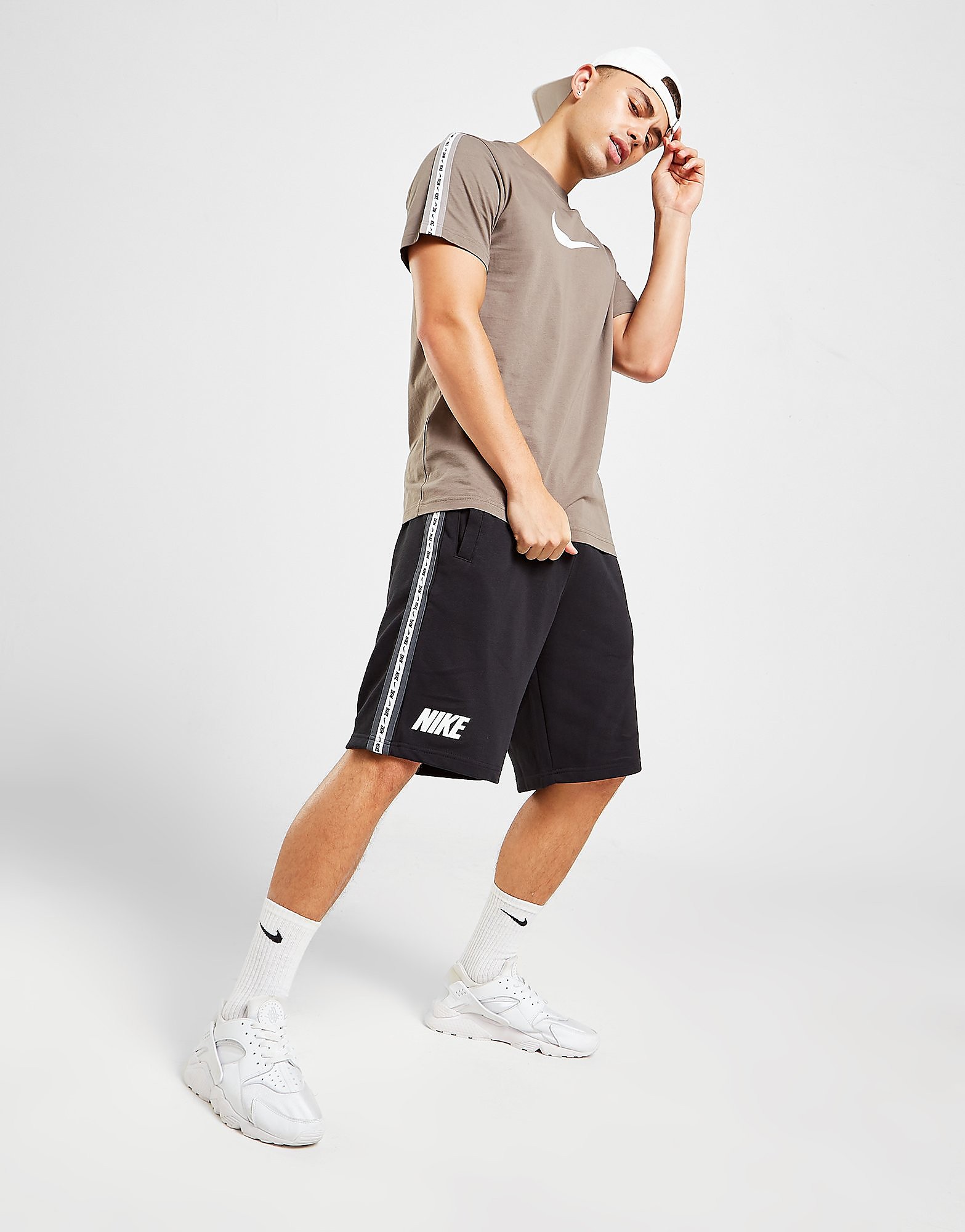 

Nike Tape Shorts - Black - Mens, Black