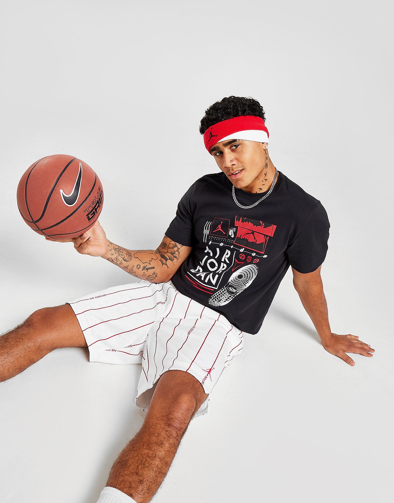 

Jordan Print Graphic T-Shirt - Black, Black