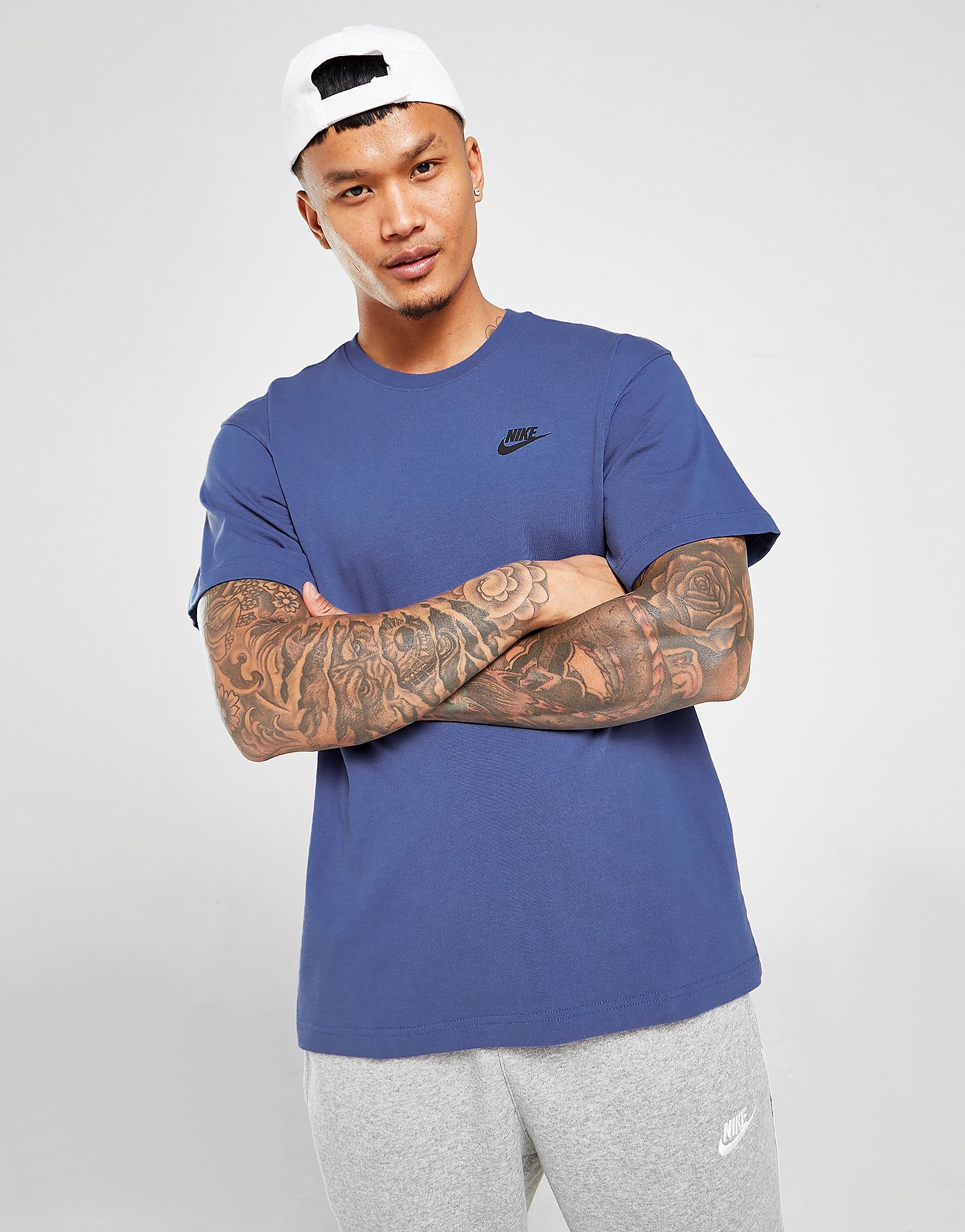 

Nike Knit Lightweight T-Shirt - Mystic Navy/Black - Mens, Mystic Navy/Black