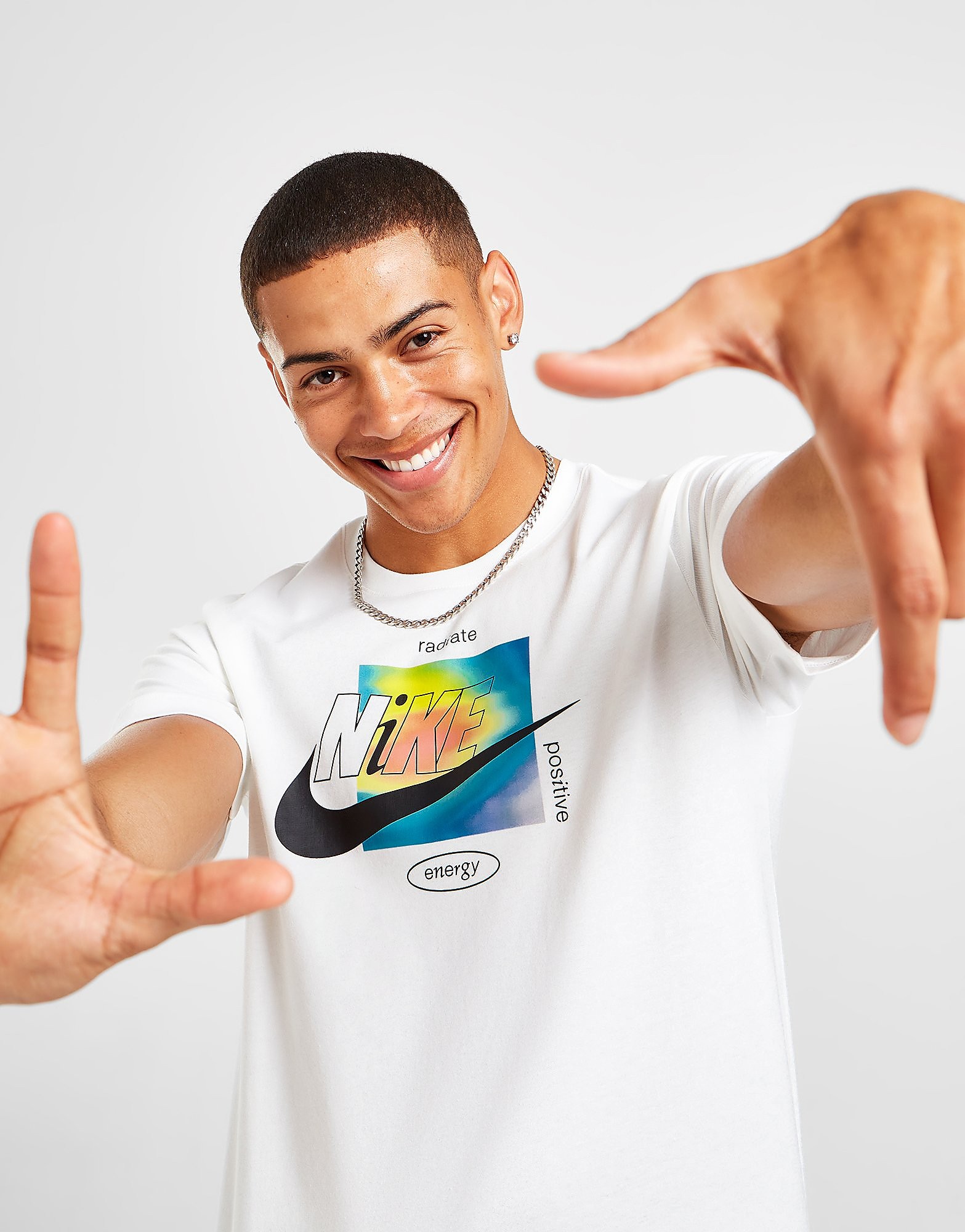 

Nike Powerfully Positive T-Shirt - White - Mens, White