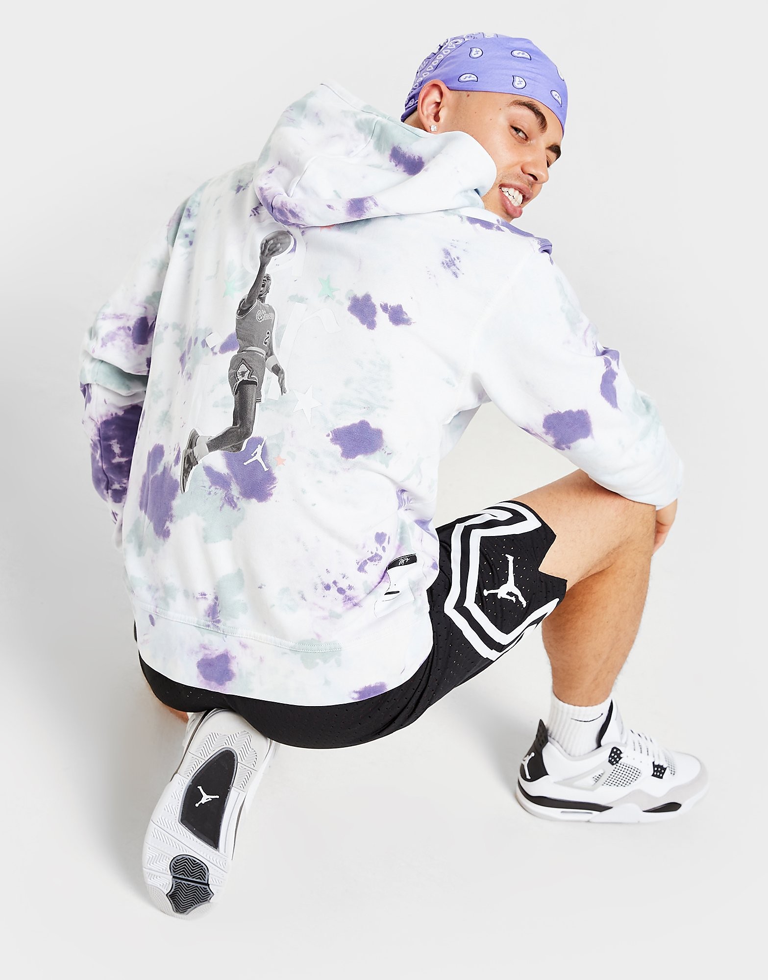 

Jordan DNA Tie Dye Hoodie - Ocean Cube - Mens, Ocean Cube
