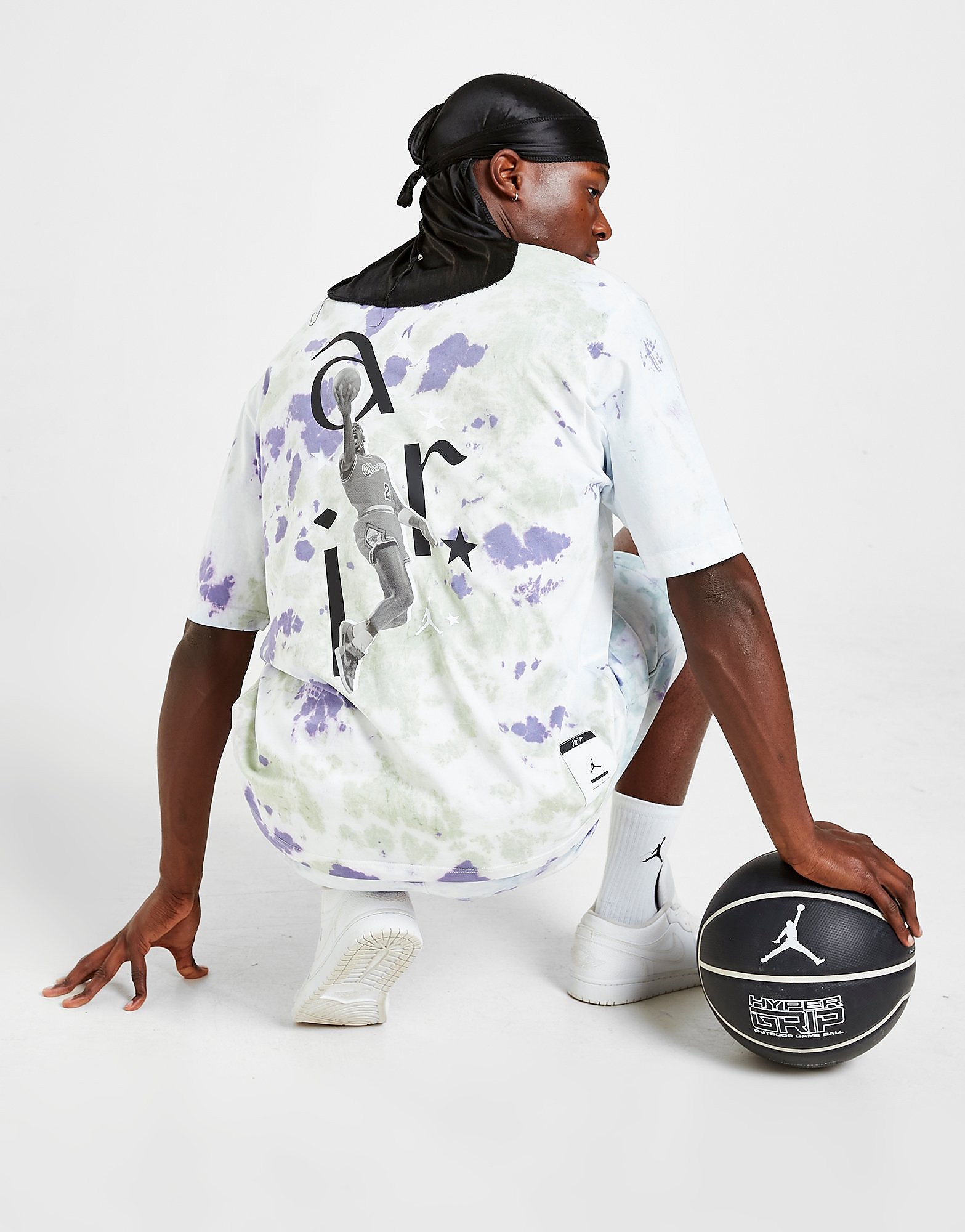 

Jordan DNA Tie Dye T-Shirt - White - Mens, White