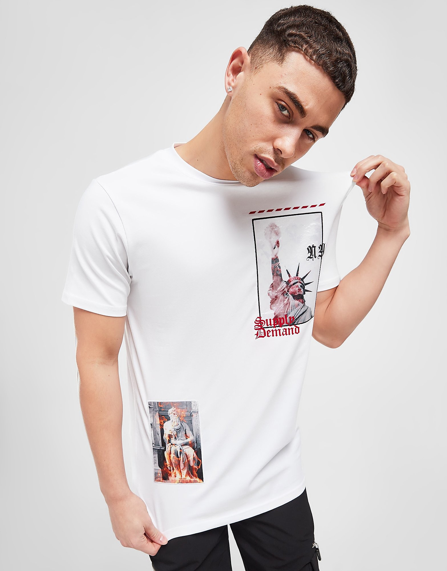 

Supply & Demand Scatter T-Shirt - White, White