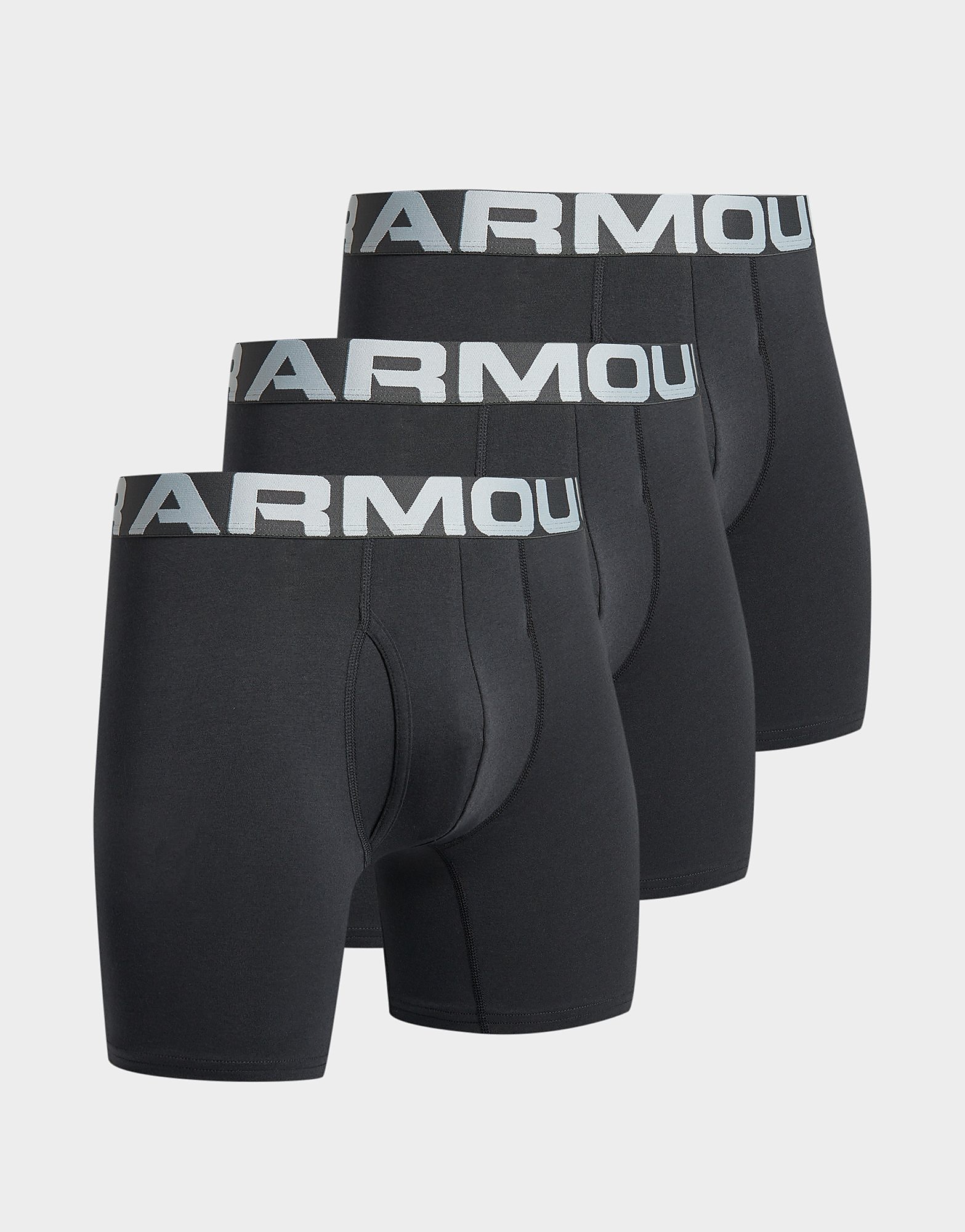 

Under Armour 3-Pack Boxers - Black - Mens, Black