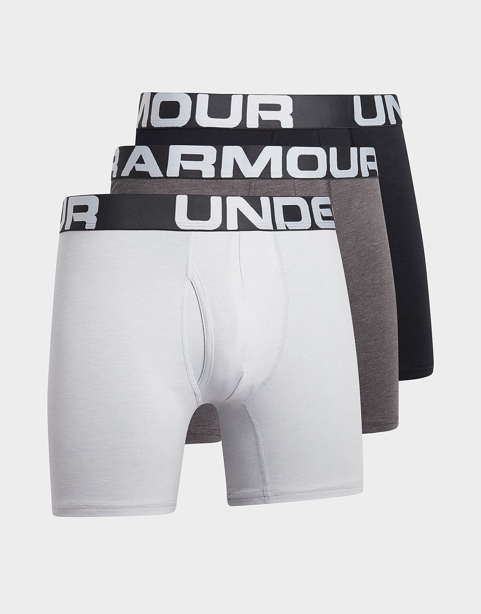 

Under Armour 3-Pack Boxers - Mod Gray Medium Heather - Mens, Mod Gray Medium Heather