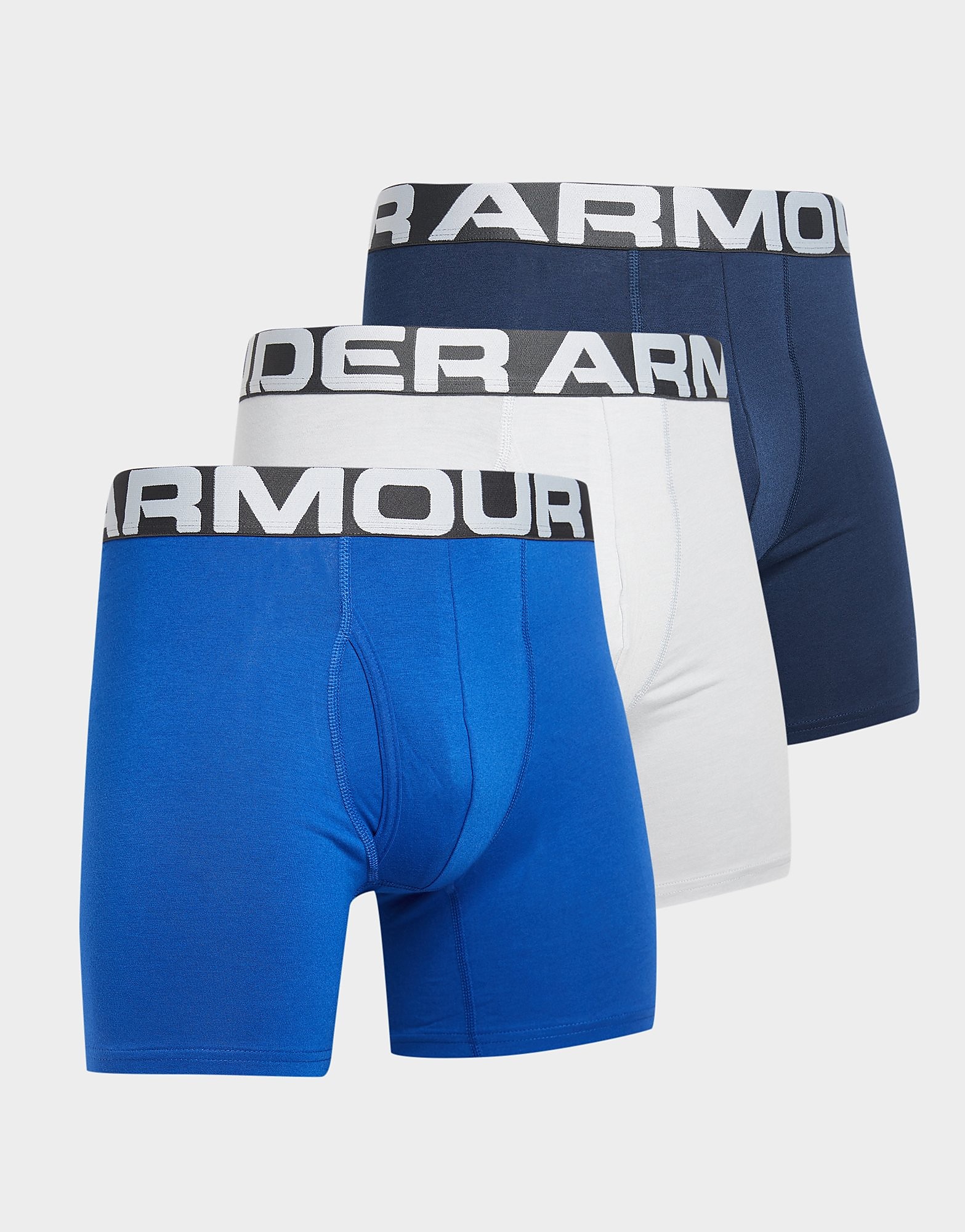 Under Armour 3-Pack Boxers - Blue - Mens, Blue