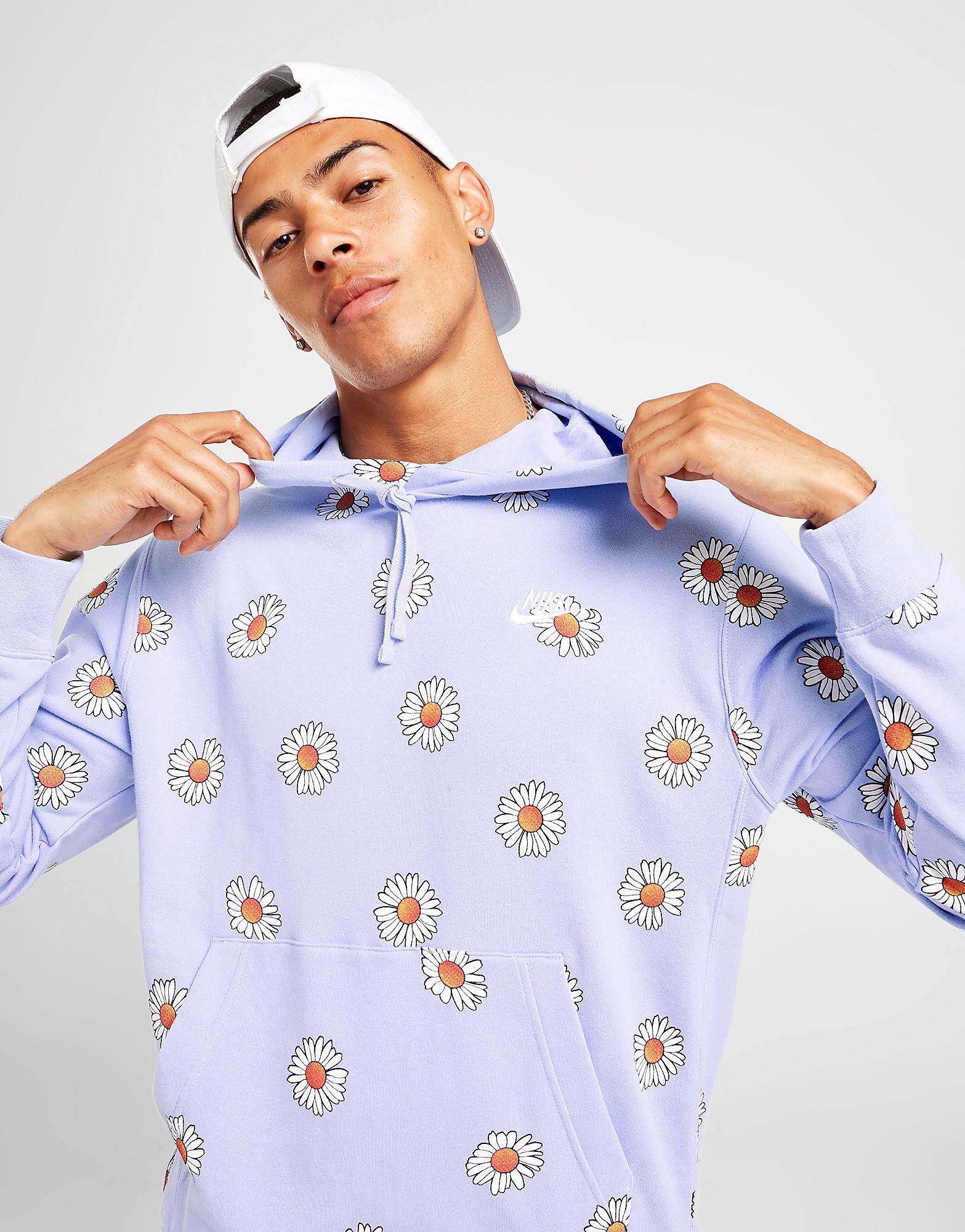 

Nike Daisy All Over Print Hoodie - Blue - Mens, Blue