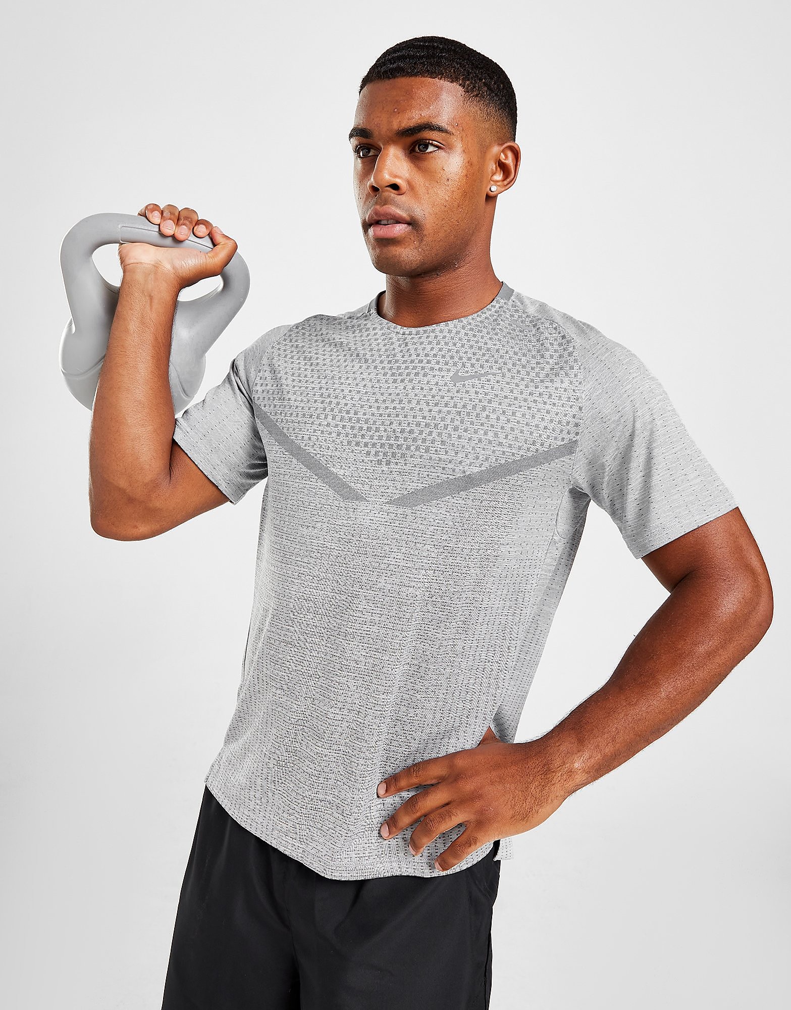 

Nike TechKnit Ultra T-Shirt - Smoke Grey/Grey Fog - Mens, Smoke Grey/Grey Fog