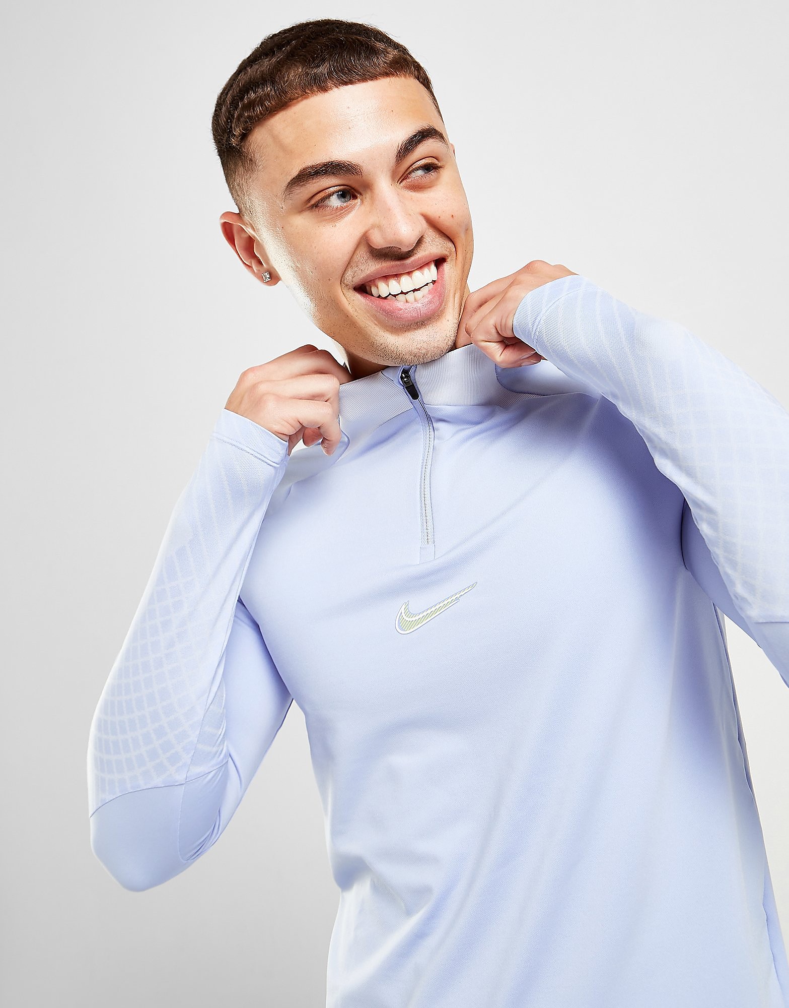 

Nike Strike 1/4 Zip Top - Light Marine/Football Grey/Light Marine/White - Mens, Light Marine/Football Grey/Light Marine/White