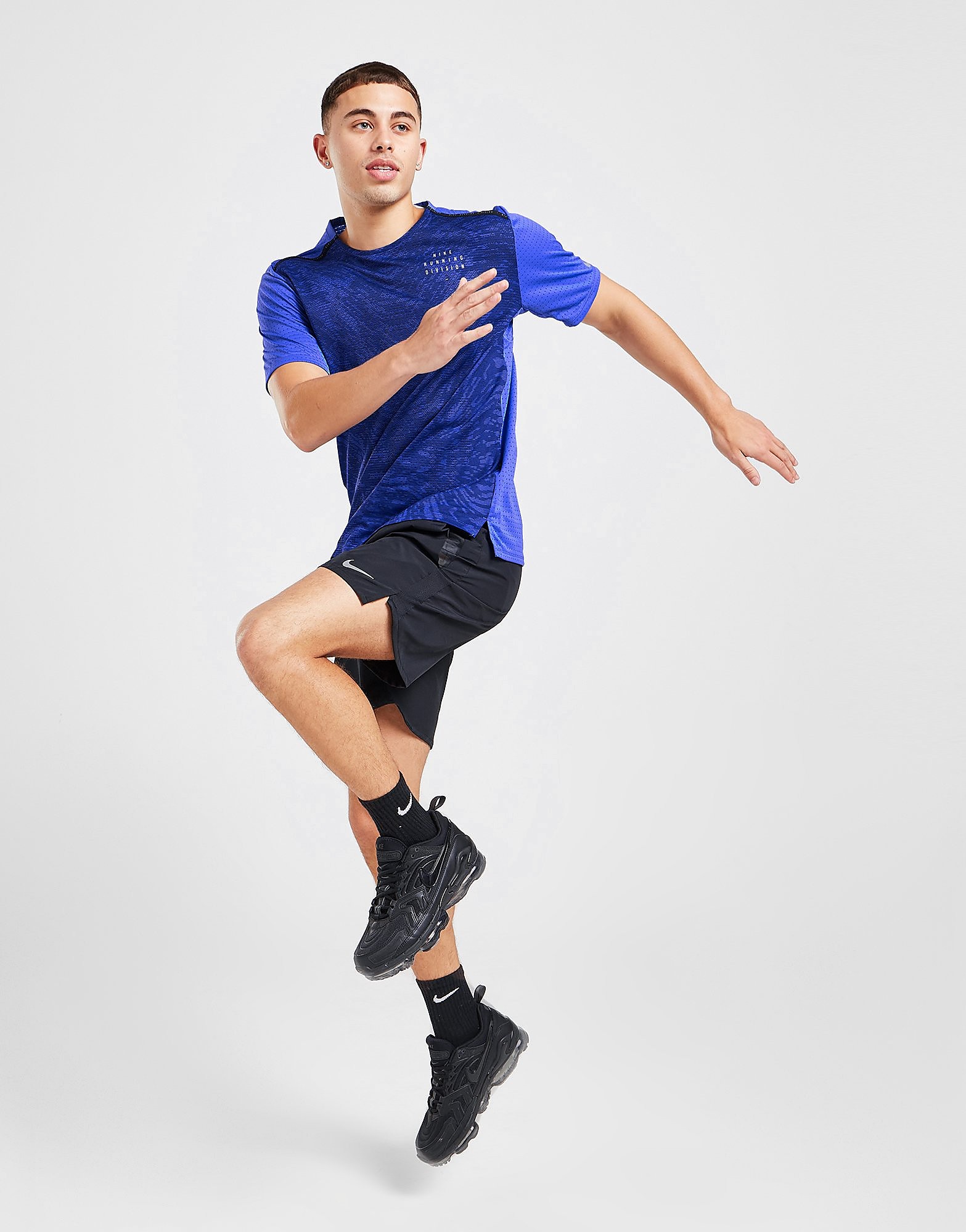 

Nike Run Division Rise T-Shirt - Medium Blue/BLUE - Mens, Medium Blue/BLUE