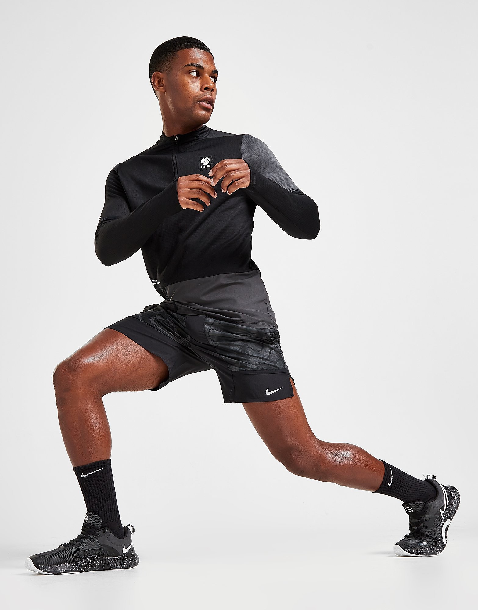 

Nike Wild Run Flex Shorts - Black/Black - Mens, Black/Black