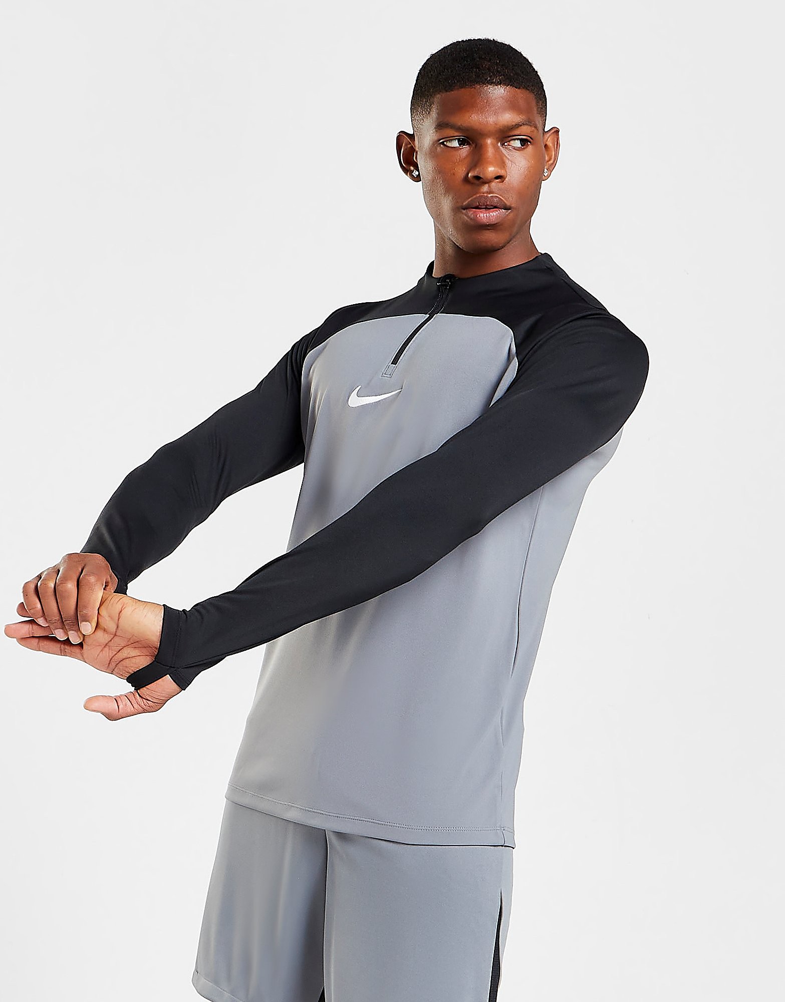 

Nike Academy Pro 1/4 Zip Top - Only at JD - Smoke Grey/Black/White - Mens, Smoke Grey/Black/White