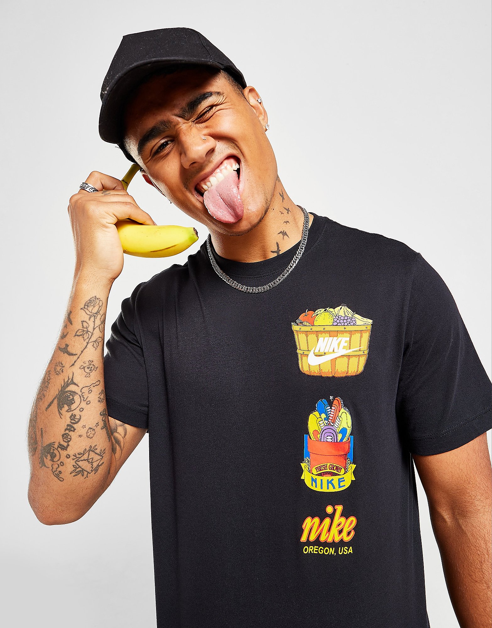 

Nike Fruit Basket T-Shirt - Black - Mens, Black