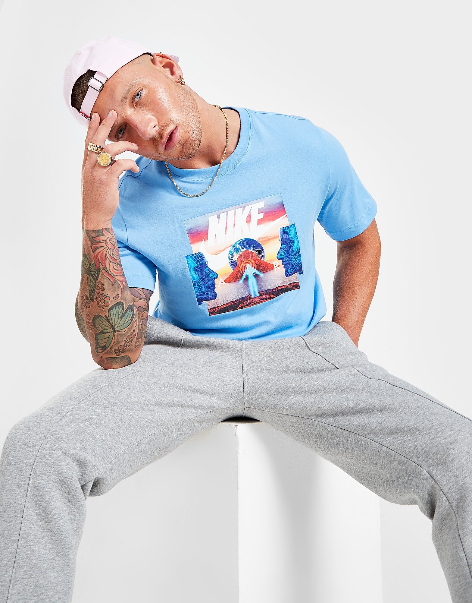 

Nike Photo Face T-Shirt - University Blue - Mens, University Blue