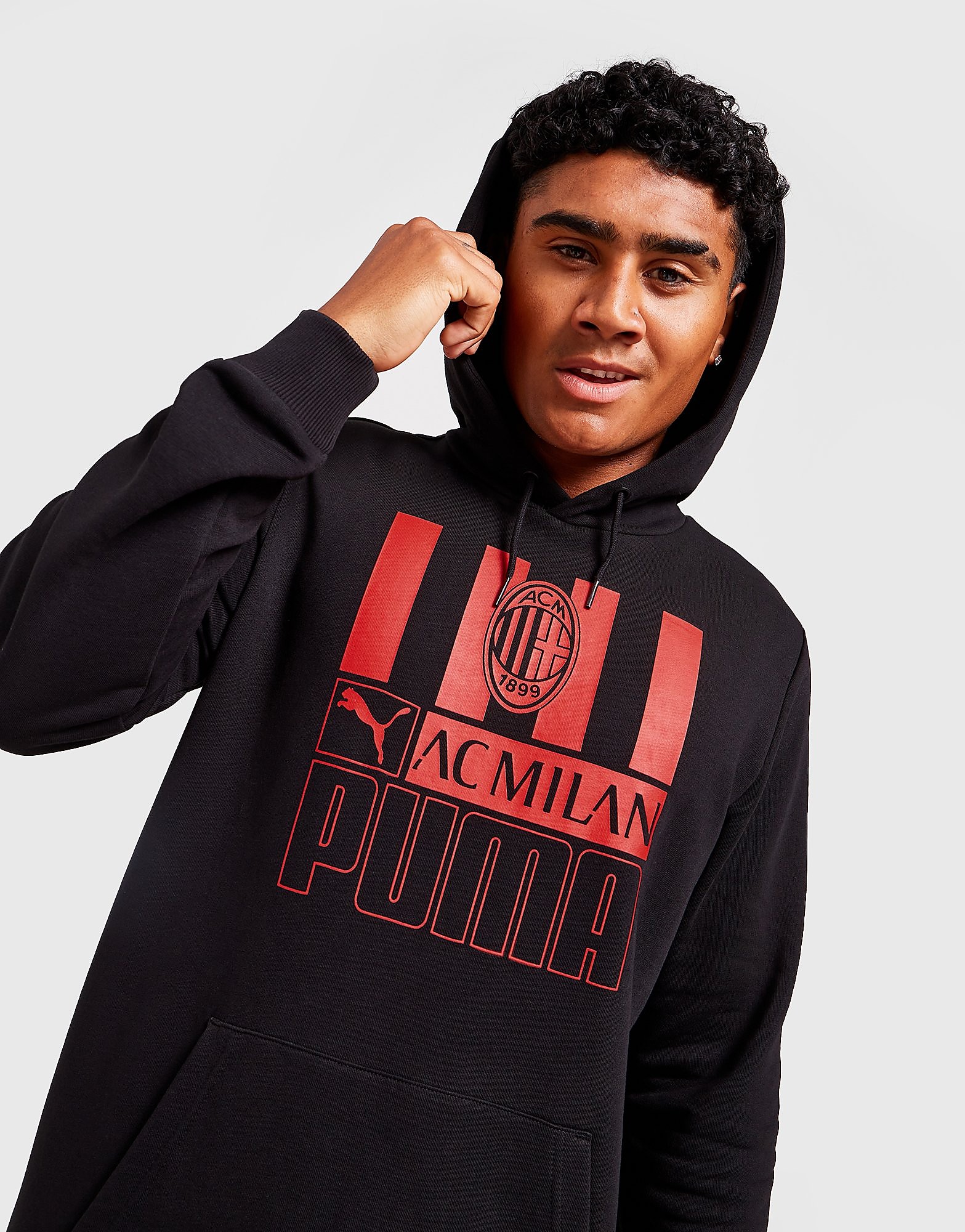 

Puma AC Milan Core Hoodie - Black - Mens, Black