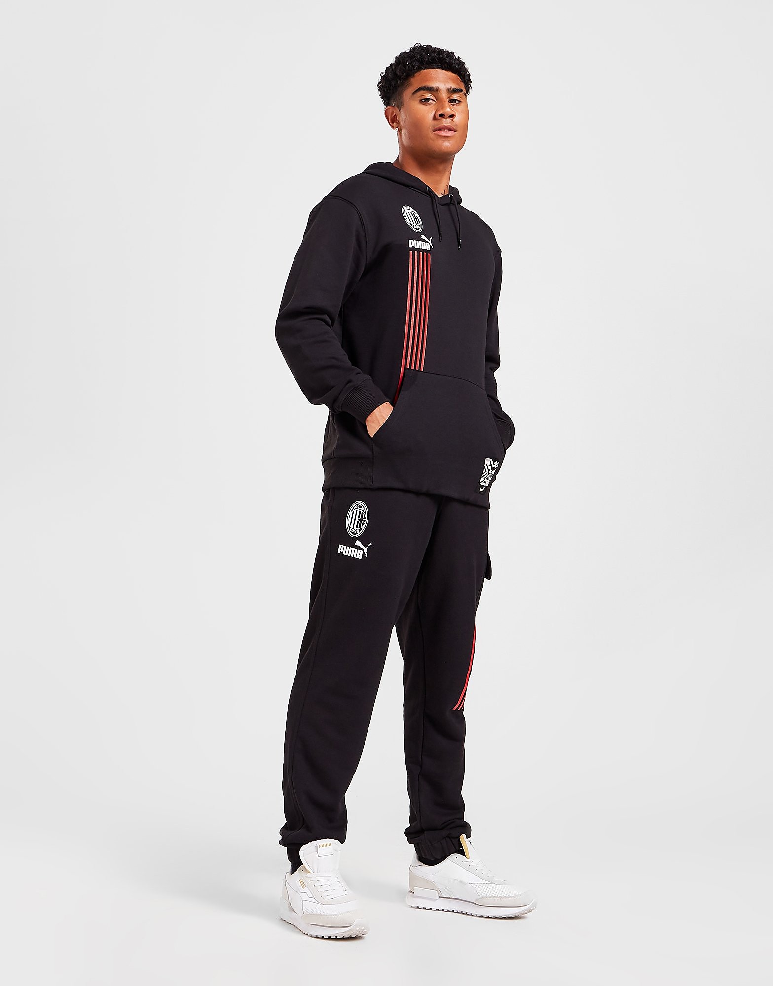 

Puma AC Milan Football Culture Track Pants - Black - Mens, Black
