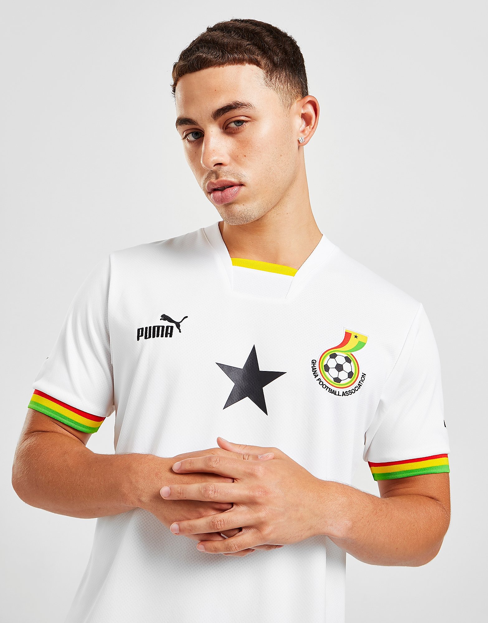

Puma Ghana 2022/23 Home Shirt - White - Mens, White