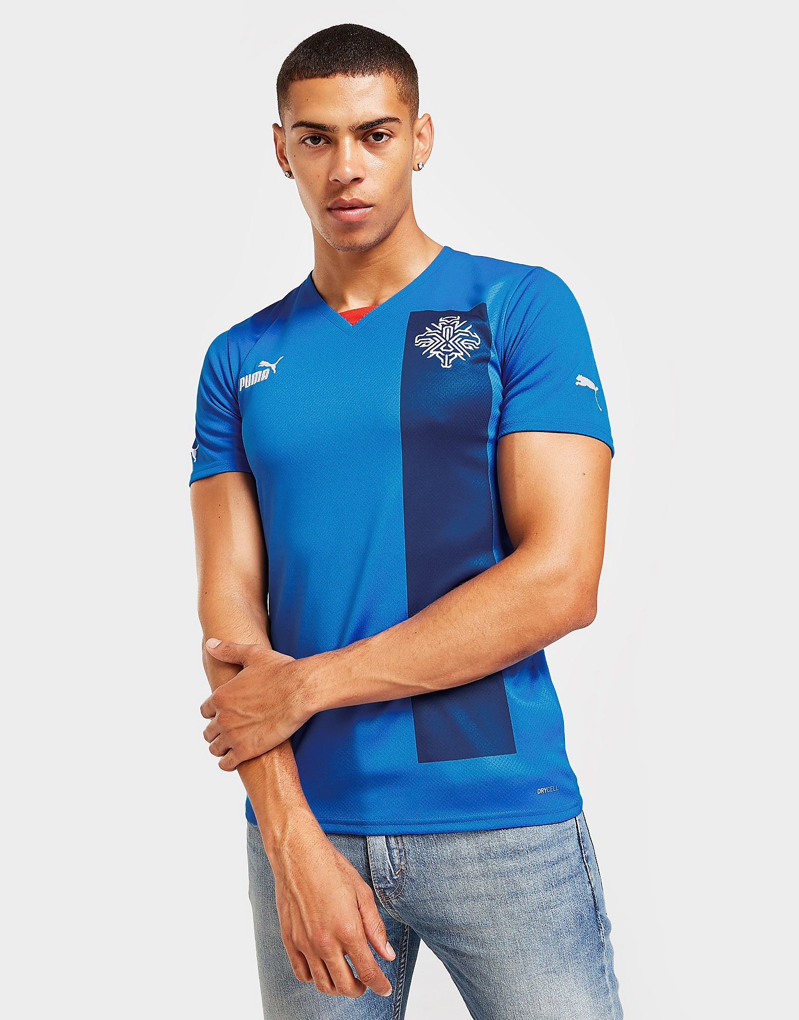 

Puma Iceland 2022 Home Shirt - Blue - Mens, Blue