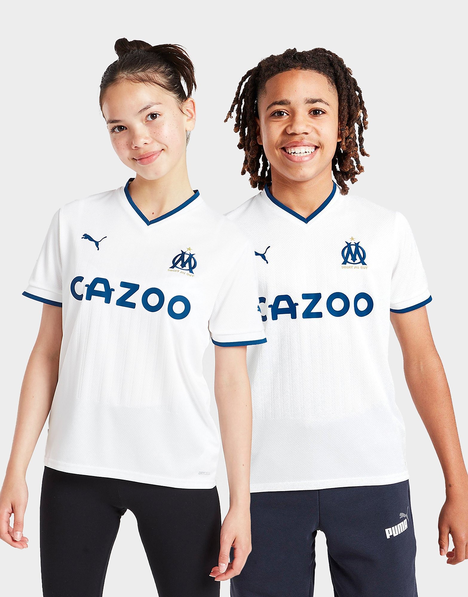 

Puma Olympique Marseille 2022/23 Home Shirt Junior - White - Kids, White