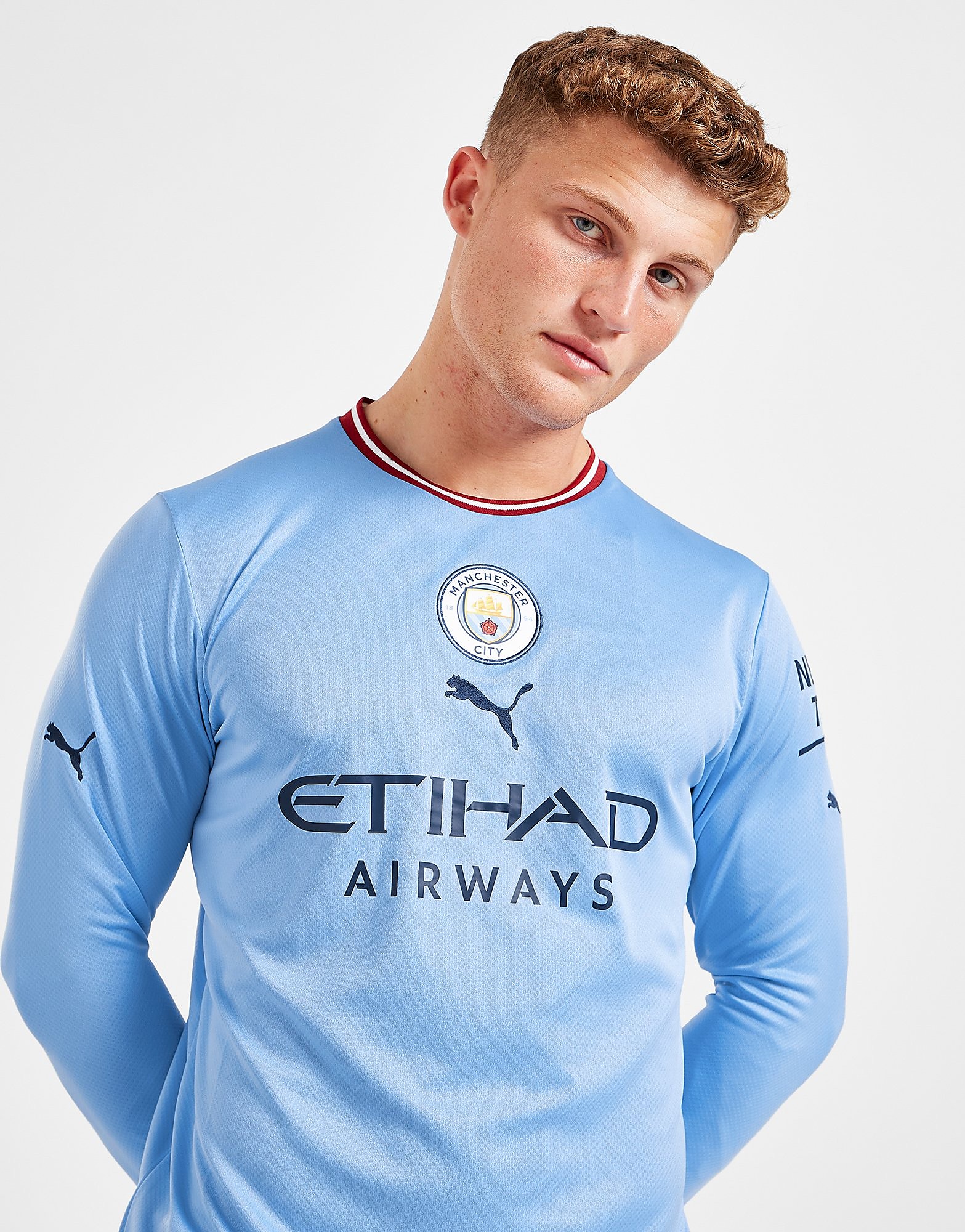 

Puma Manchester City FC 2022/23 Long Sleeve Home Shirt - Blue - Mens, Blue