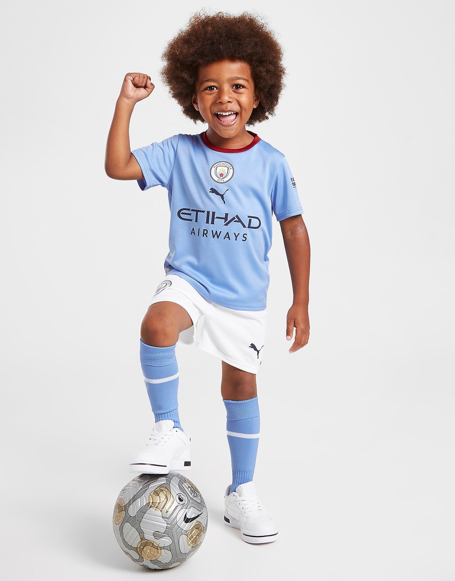 PUMA Manchester City FC 2022/23 Hemmaset Barn, Blå