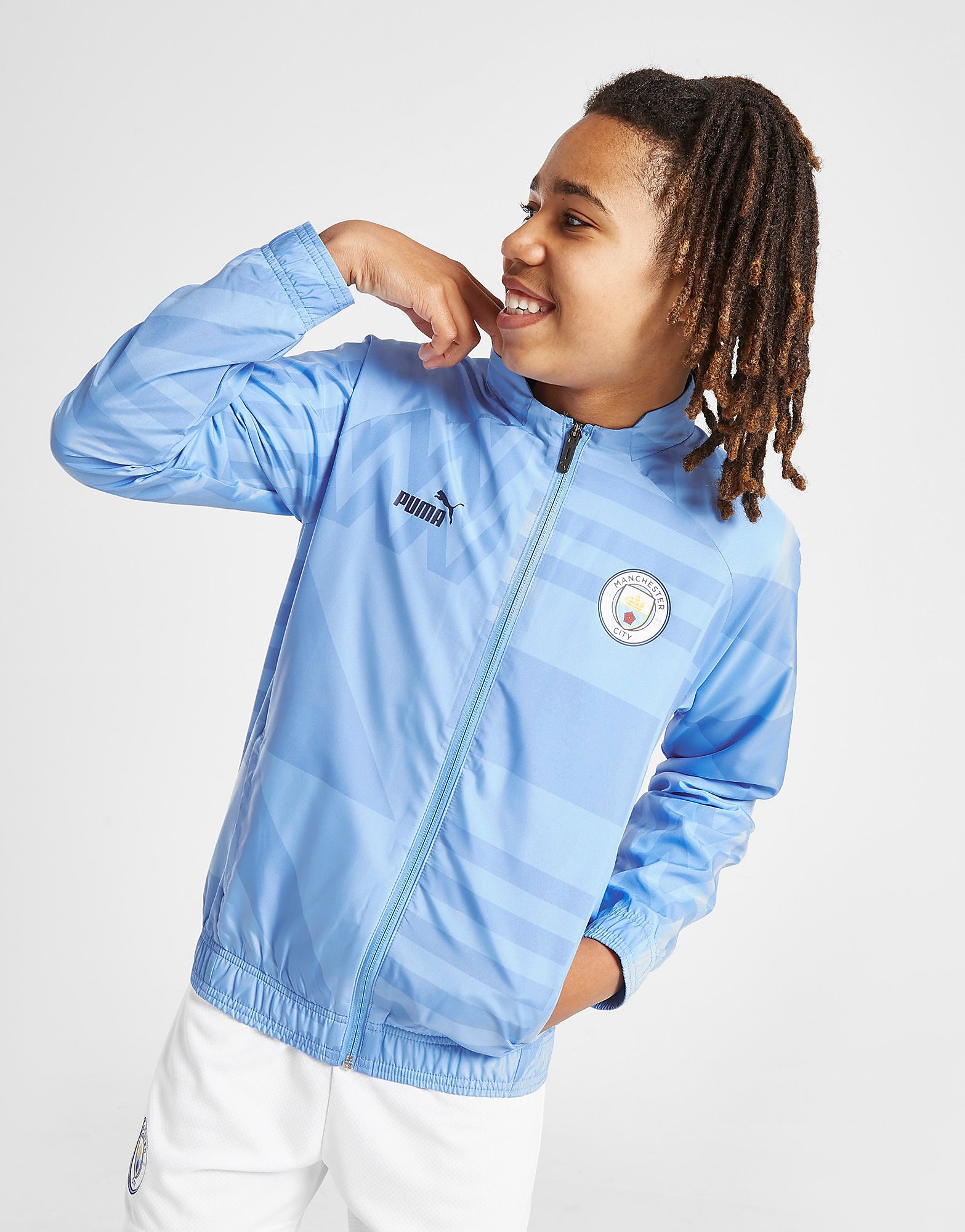 

Puma Manchester City FC Pre Match Jacket Junior - Blue - Kids, Blue