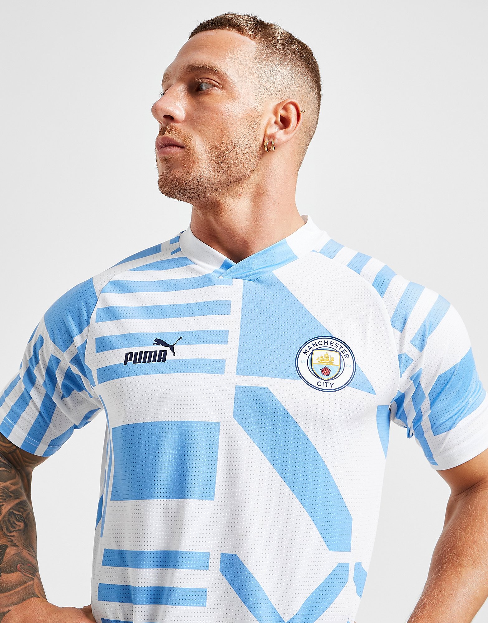 

Puma Manchester City FC Pre Match Shirt - White - Mens, White