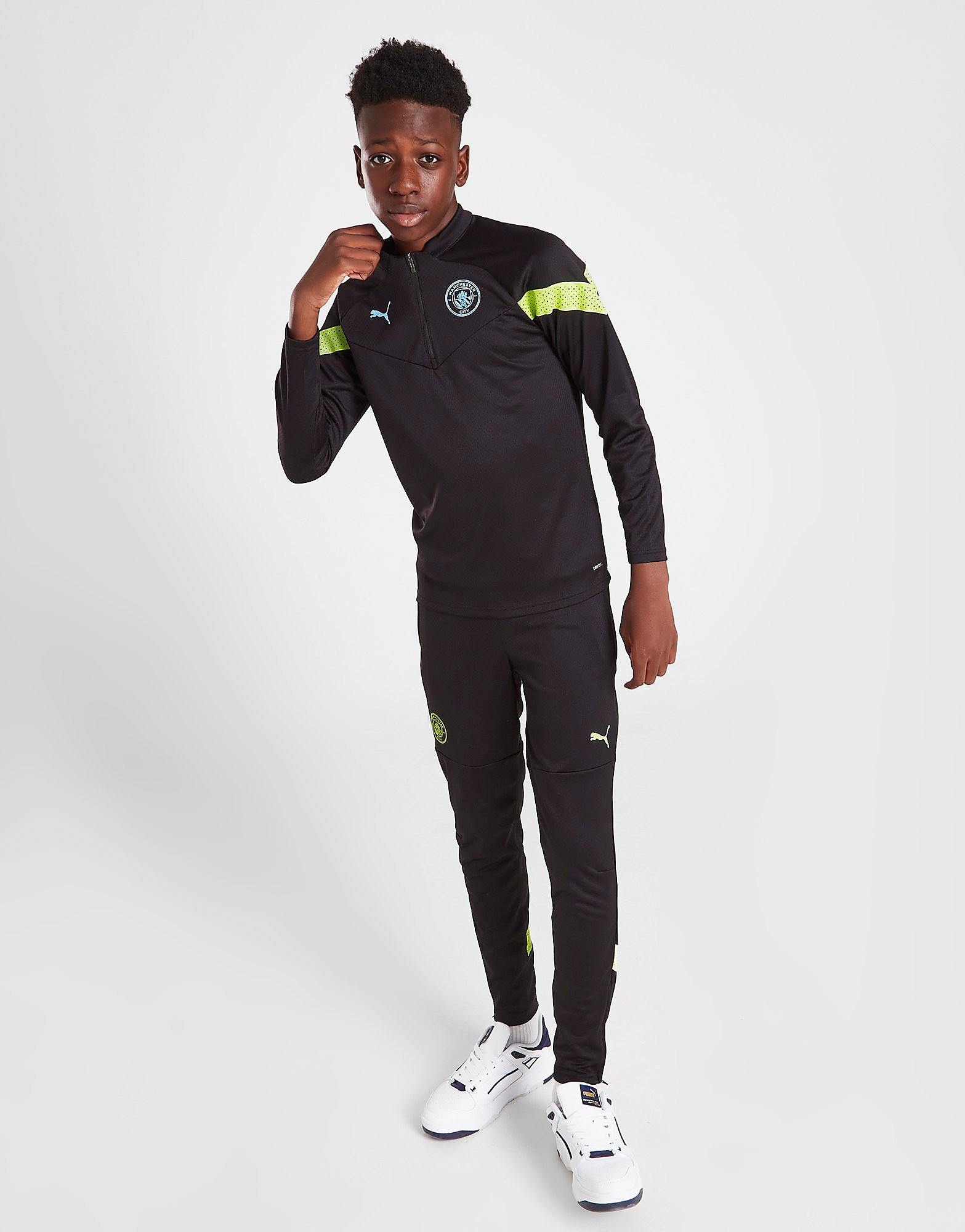 

Puma Manchester City FC Training 1/4 Zip Top Junior - Black - Kids, Black