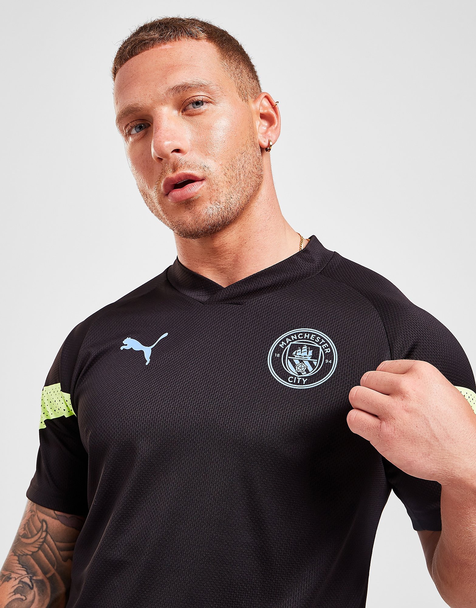 

Puma Manchester City FC Training Shirt - Black - Mens, Black