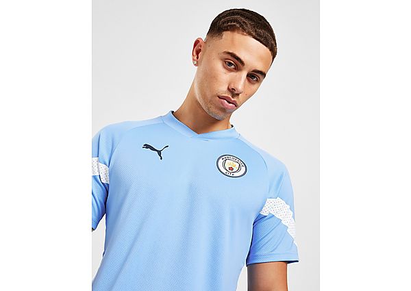Puma Manchester City Fc Training Shirt - Blue - Mens, Blue