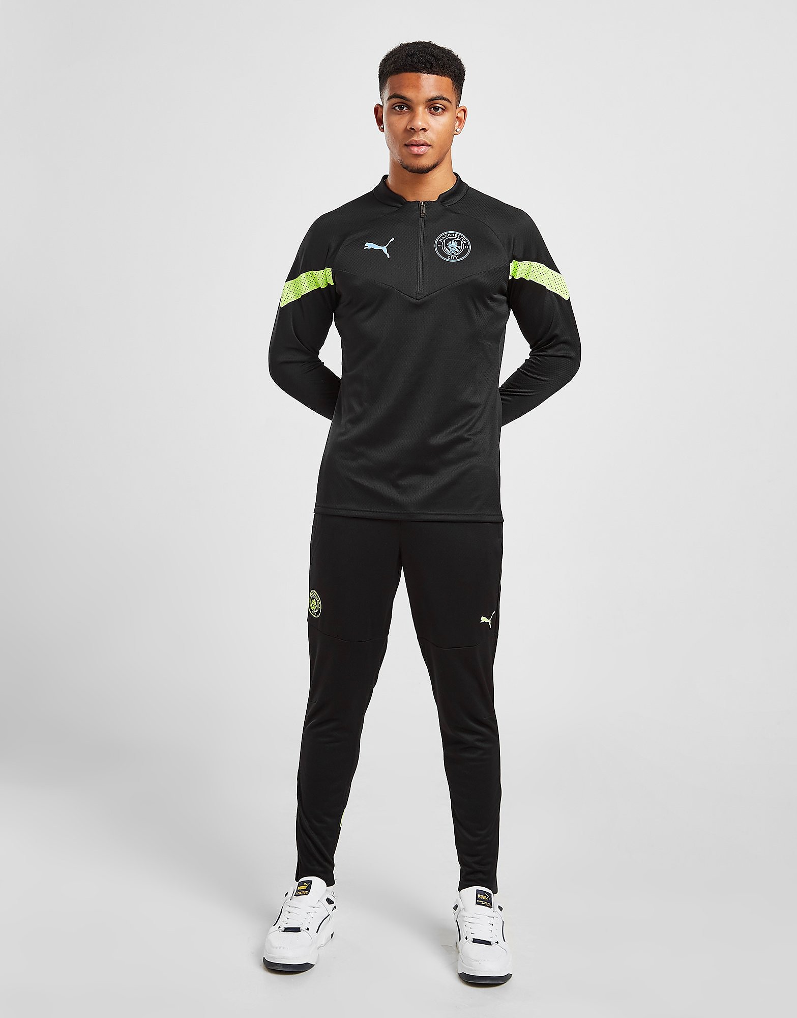 

Puma Manchester City FC Training Track Pants - Black - Mens, Black