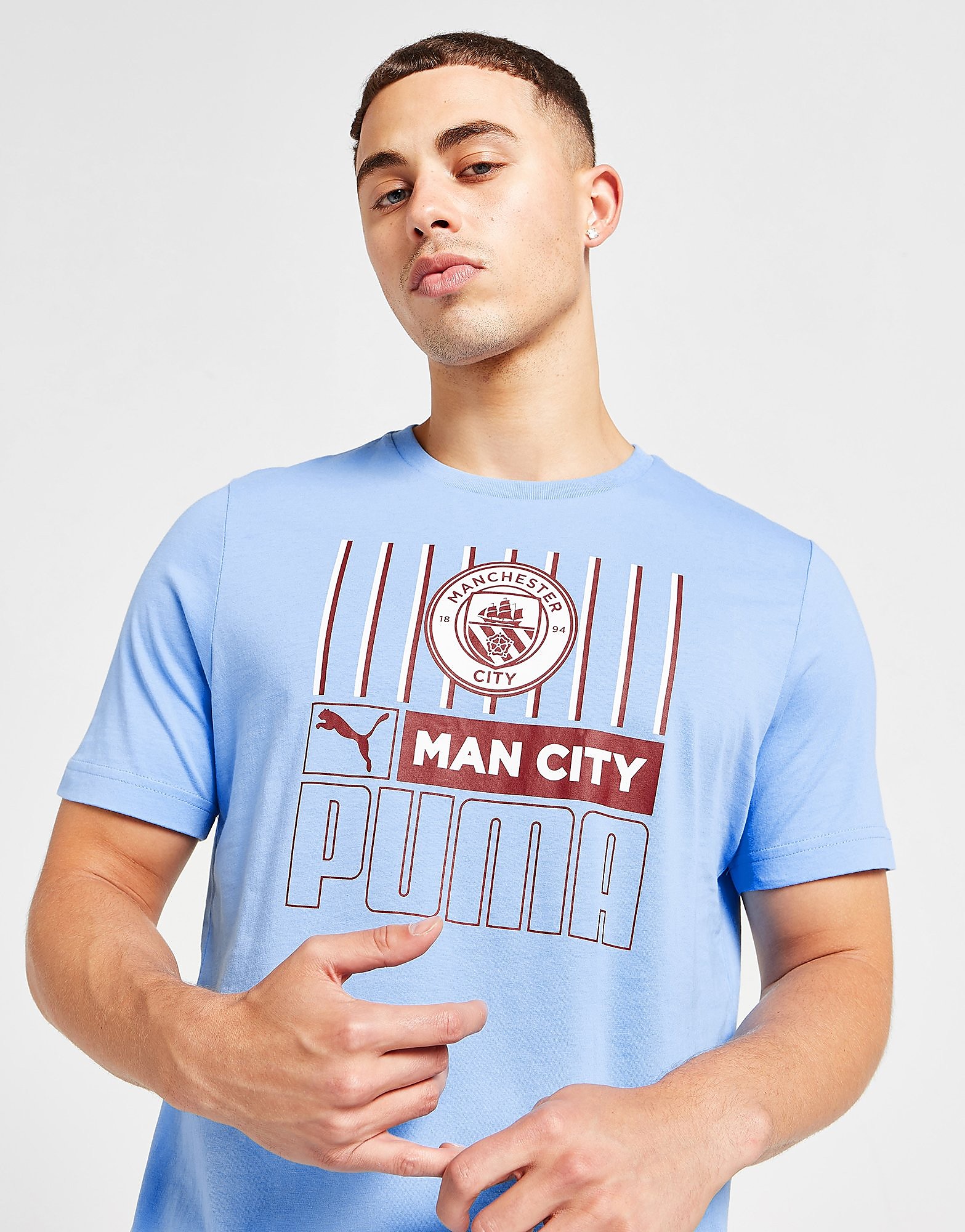 

Puma Manchester City FC Core T-Shirt - Blue - Mens, Blue