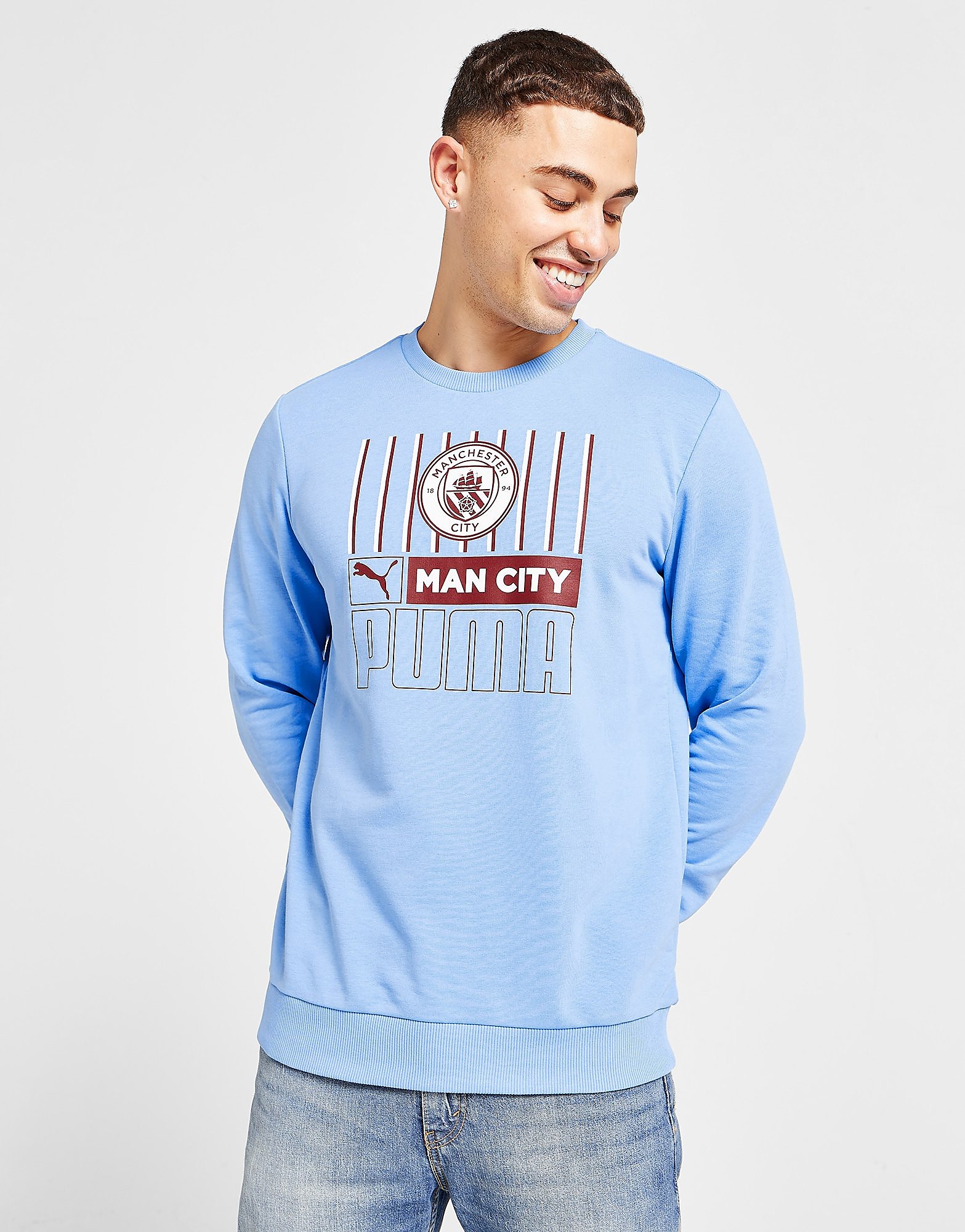 

Puma Manchester City FC Core Sweatshirt - Blue - Mens, Blue