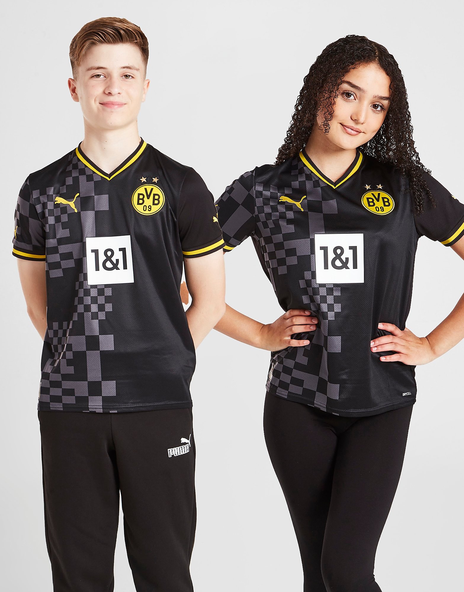 PUMA Borussia Dortmund 2022/23 Bortatröja Junior, Svart