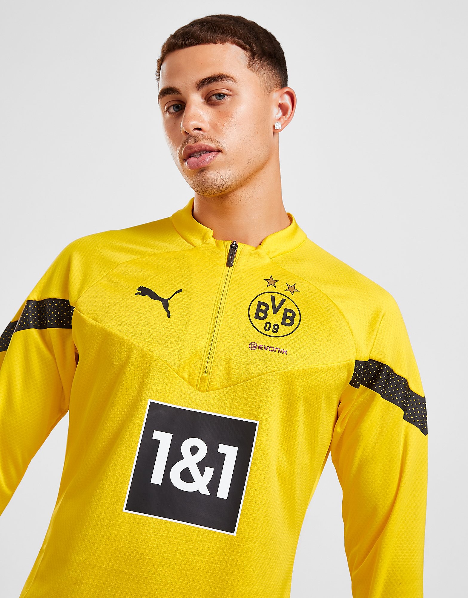 

Puma Borussia Dortmund Training 1/4 Zip Top - Yellow - Mens, Yellow