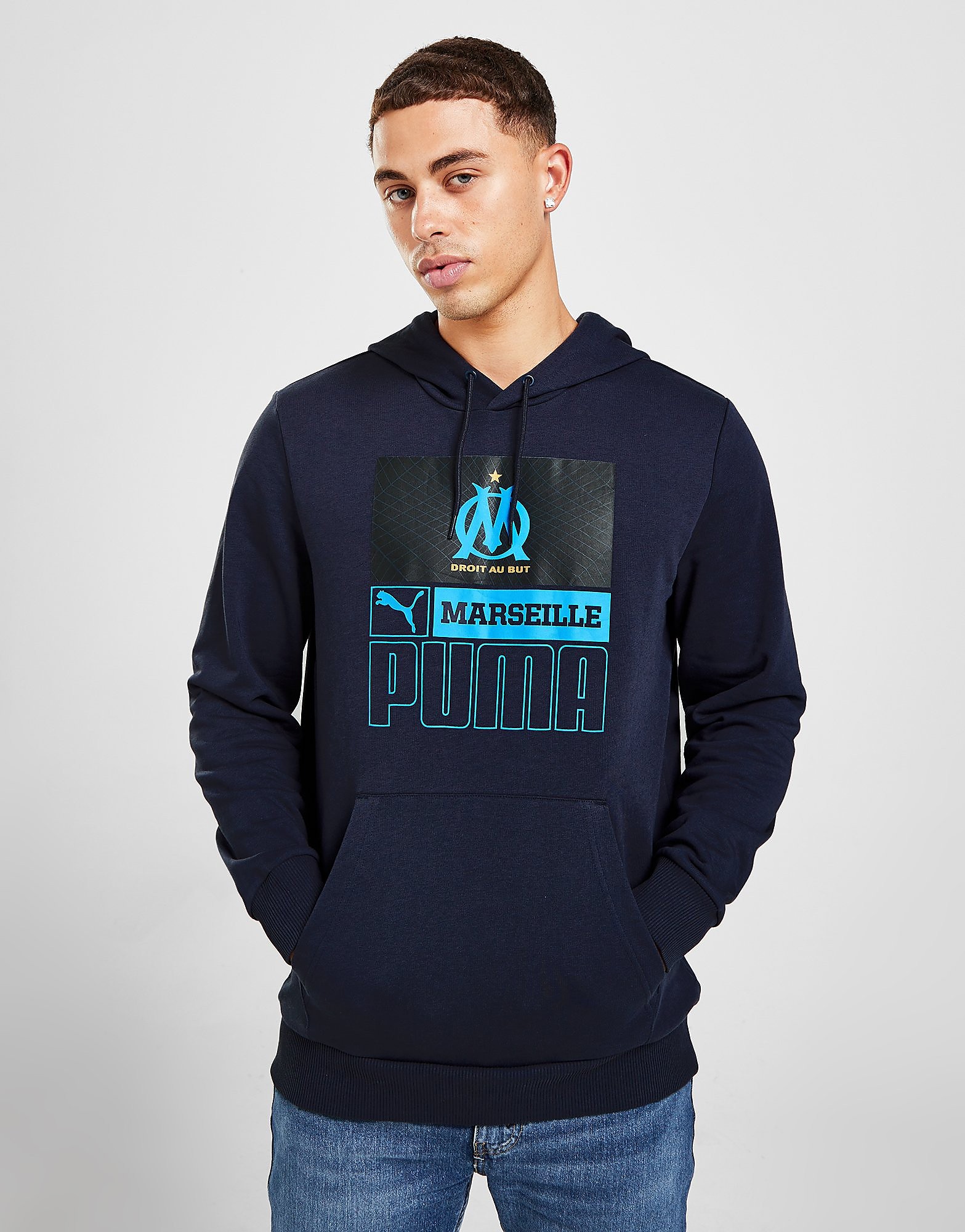 

Puma Olympique Marseille Core Hoodie - Navy - Mens, Navy