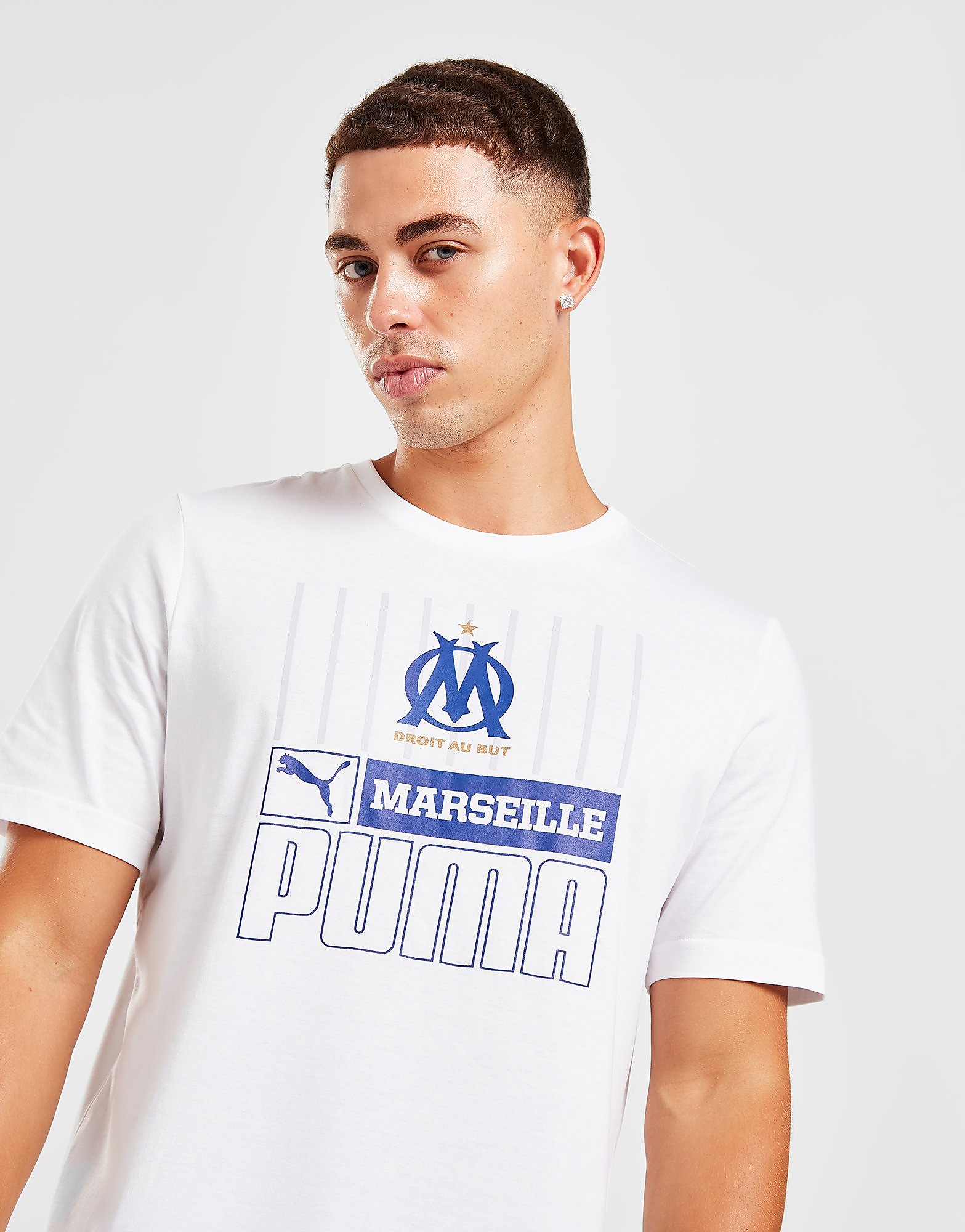 

Puma Olympique Marseille Core T-Shirt - White - Mens, White