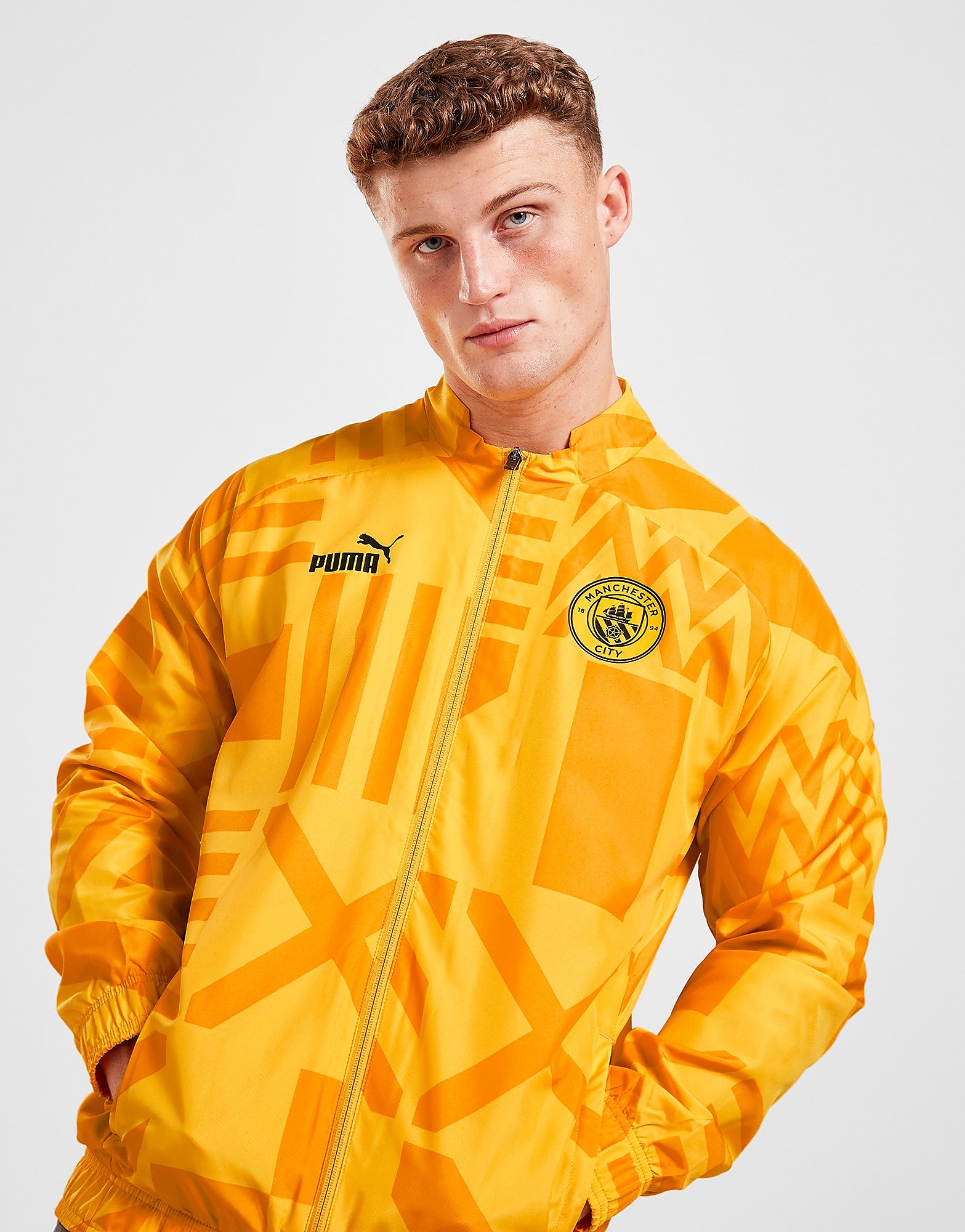 

Puma Manchester City FC Pre-Match Jacket - Yellow - Mens, Yellow
