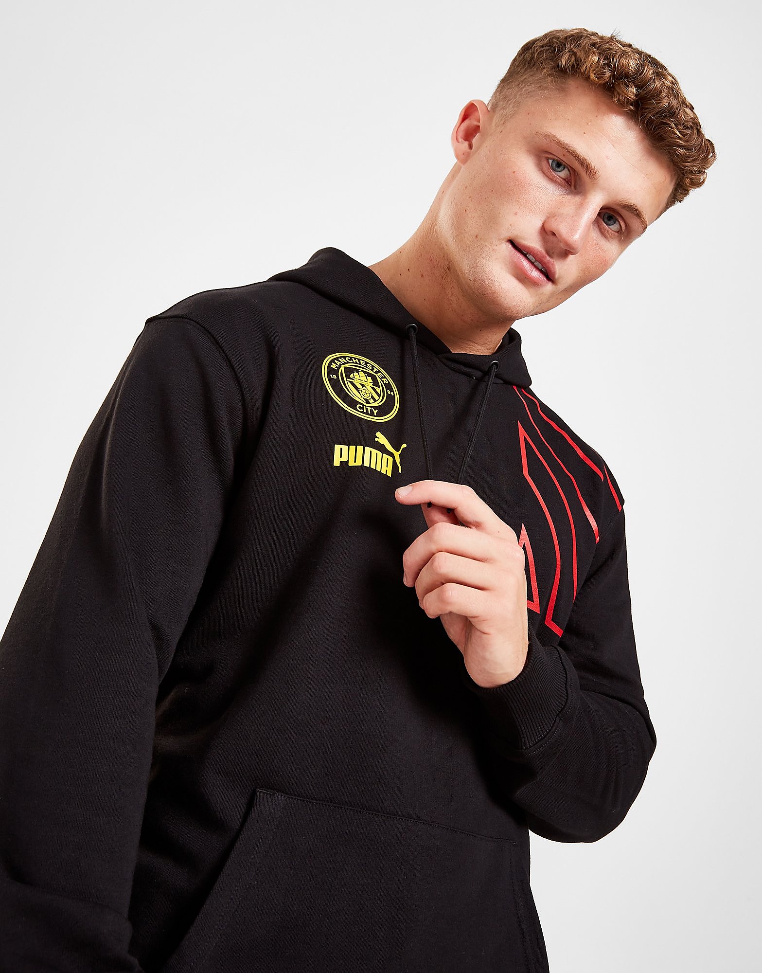 

Puma Manchester City FC Culture Hoodie - Black - Mens, Black