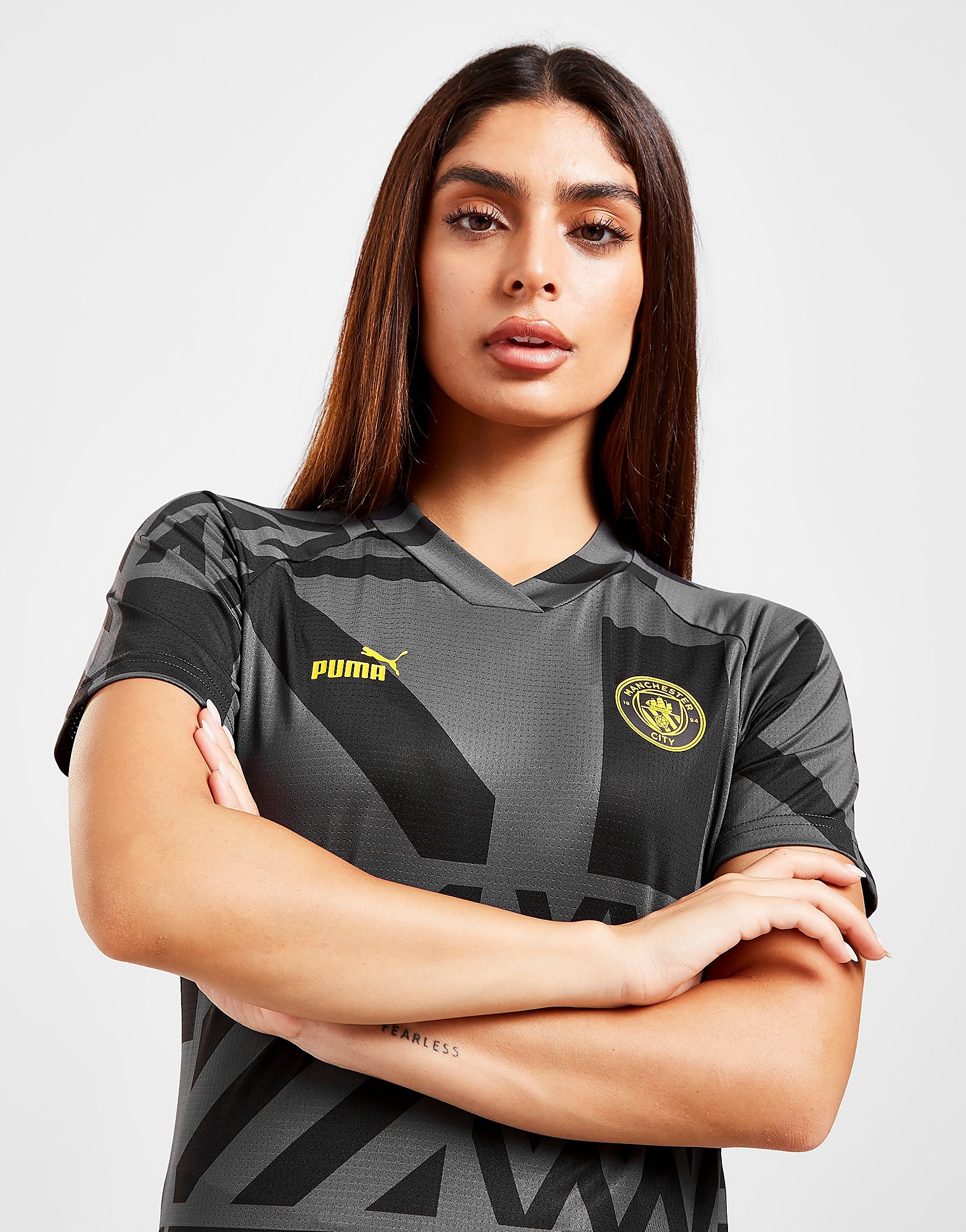 

Puma Manchester City FC Pre-Match Shirt - Black - Womens, Black