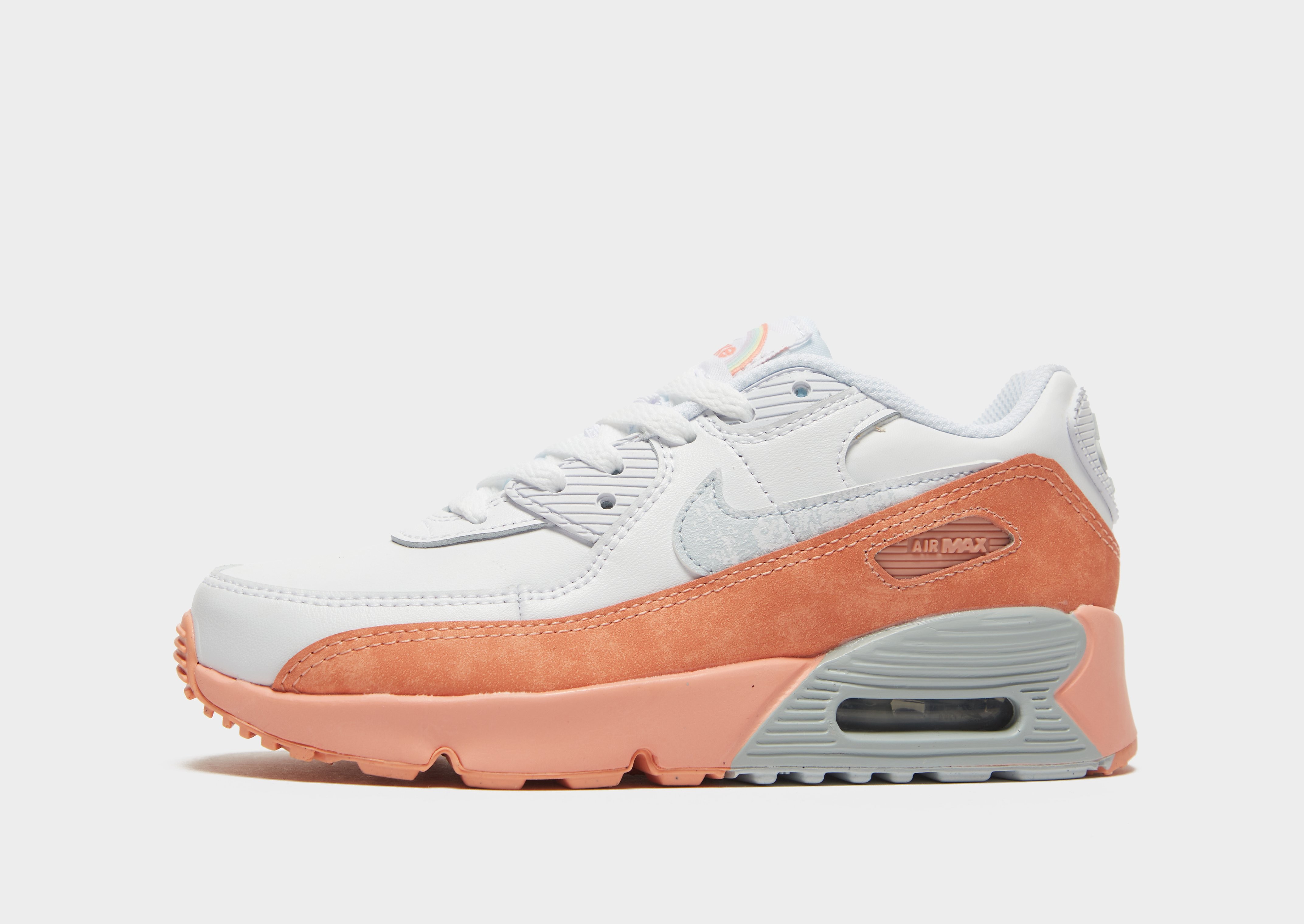 Nike Air Max 90 Leather Children - White - Kids, White
